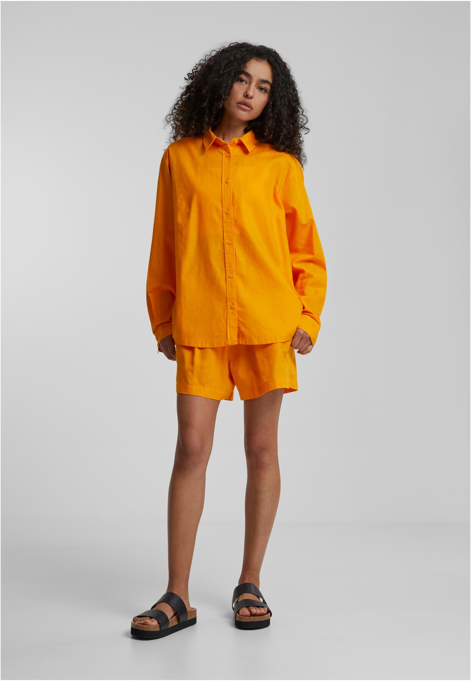 Ladies Linen Mixed Oversized Shirt | magicmango