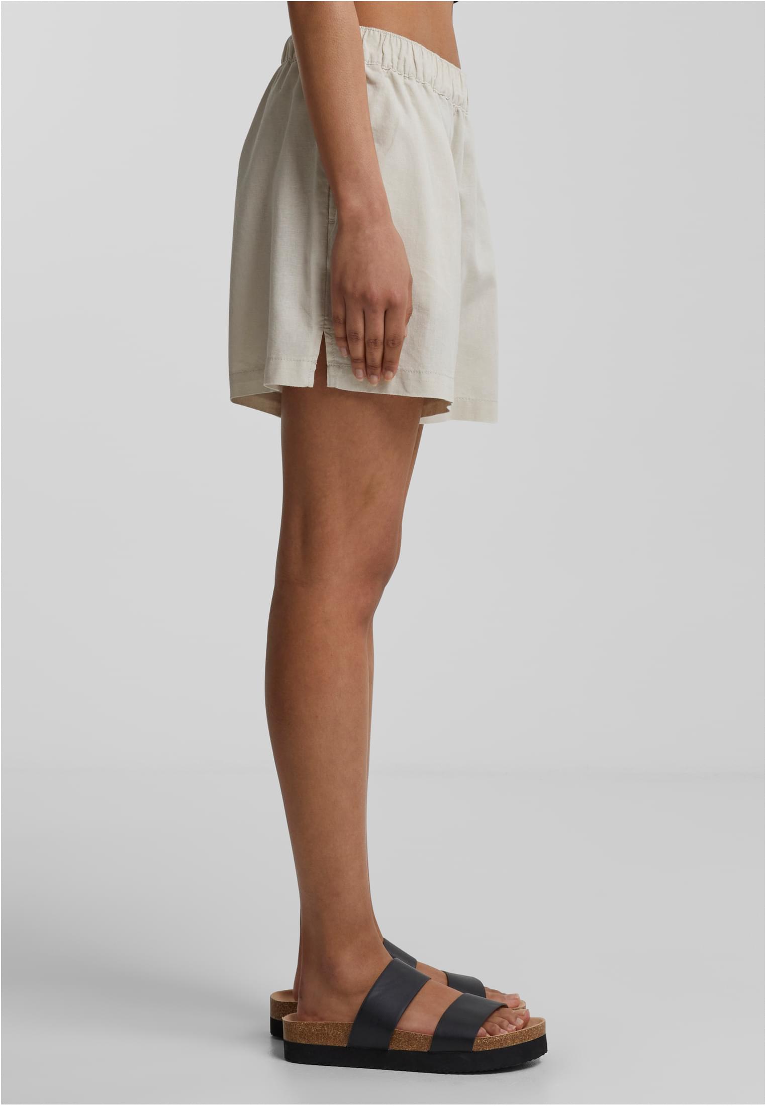 Ladies Linen Mixed Boxer Shorts | softseagrass