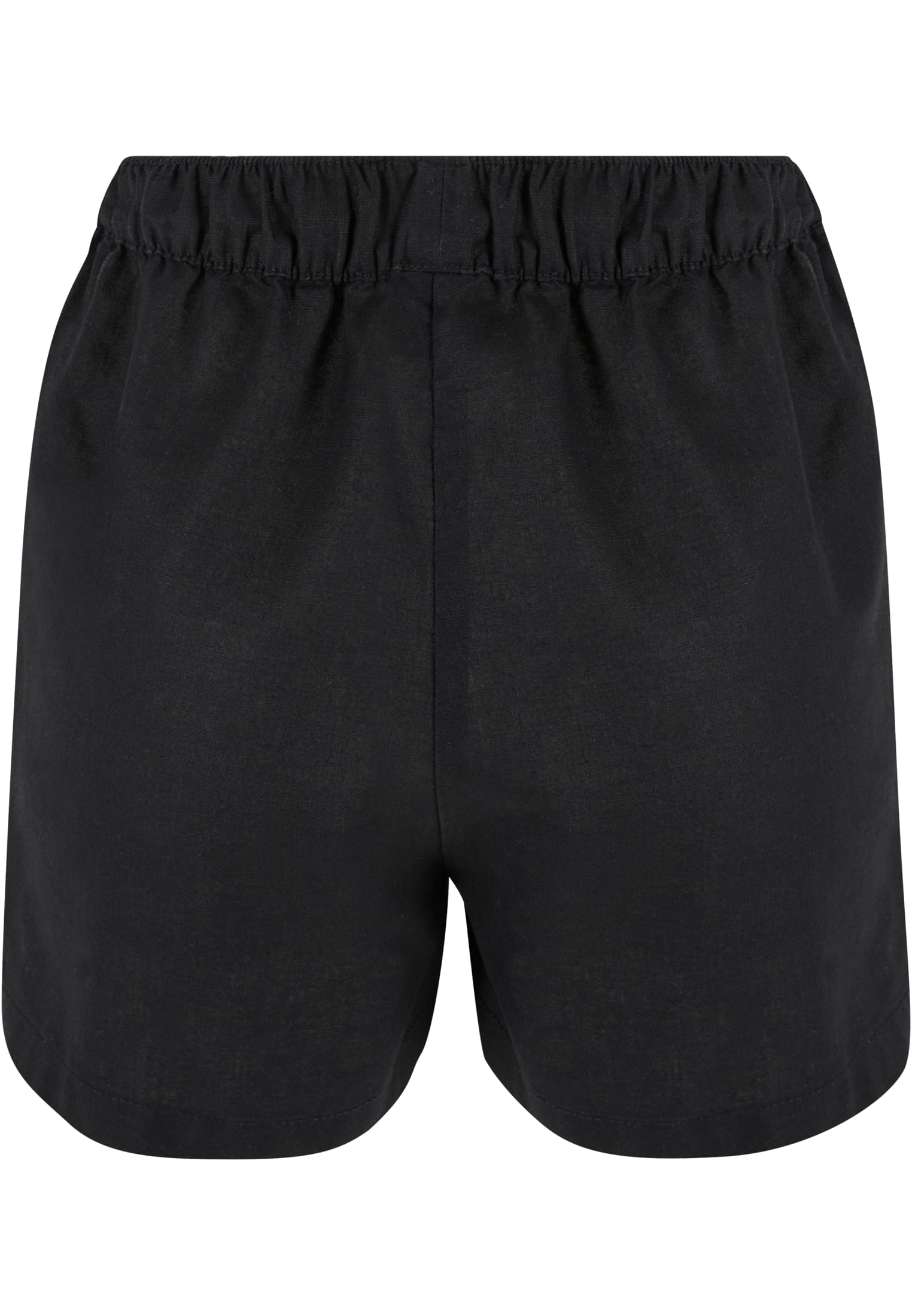 Ladies Linen Mixed Boxer Shorts | black