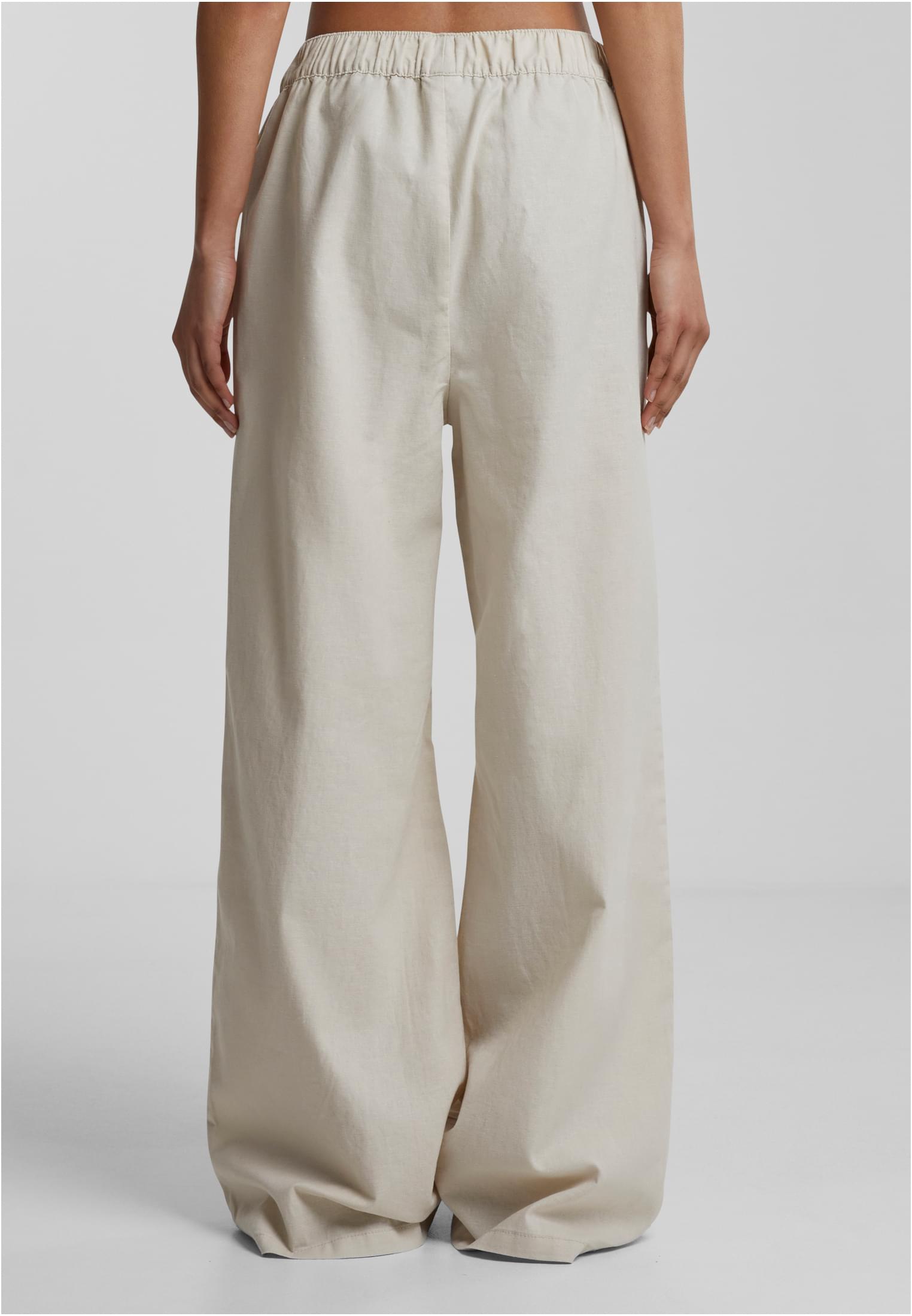 Ladies Linen Mixed Wide Pants | softseagrass