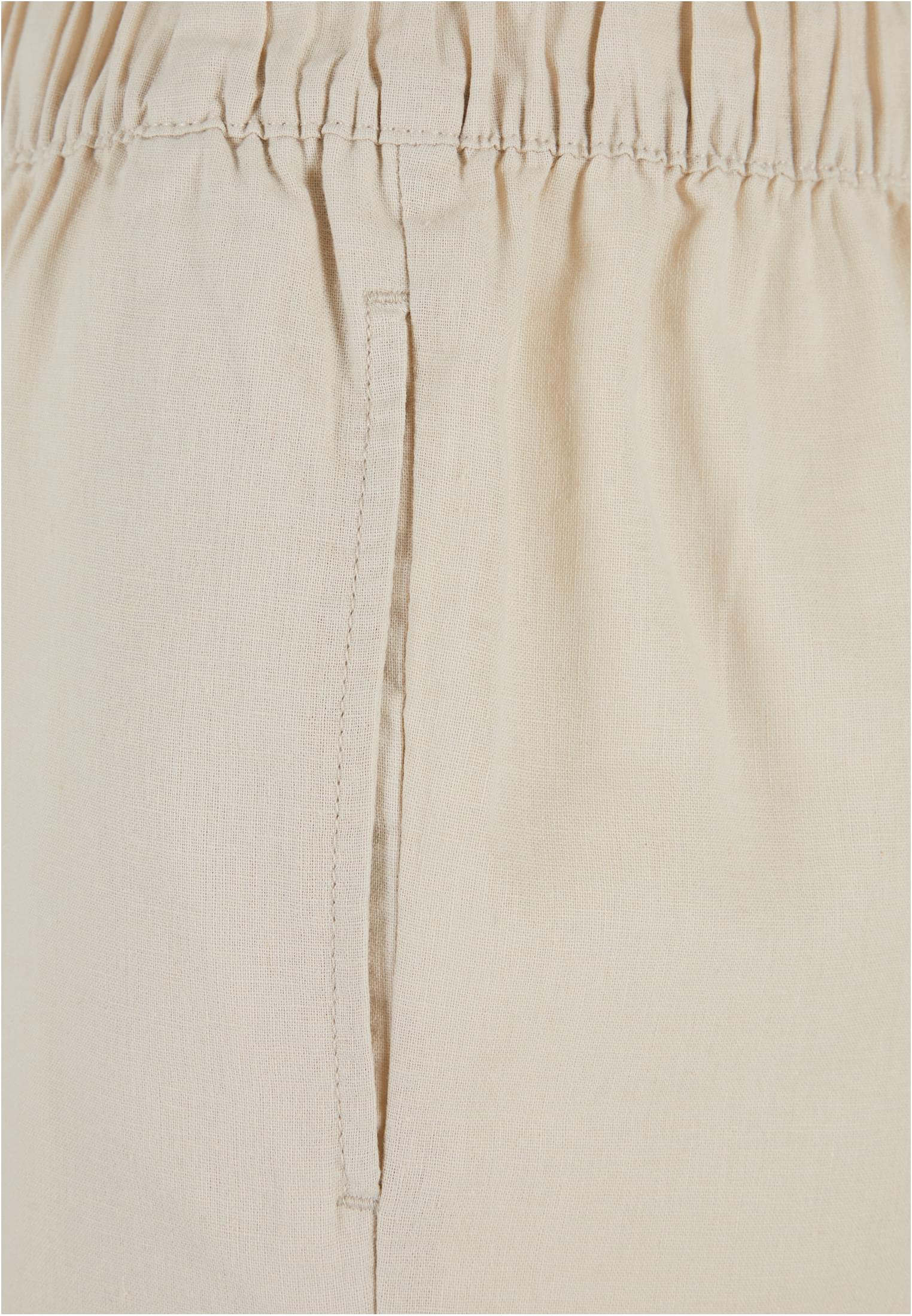 Ladies Linen Mixed Wide Pants | softseagrass