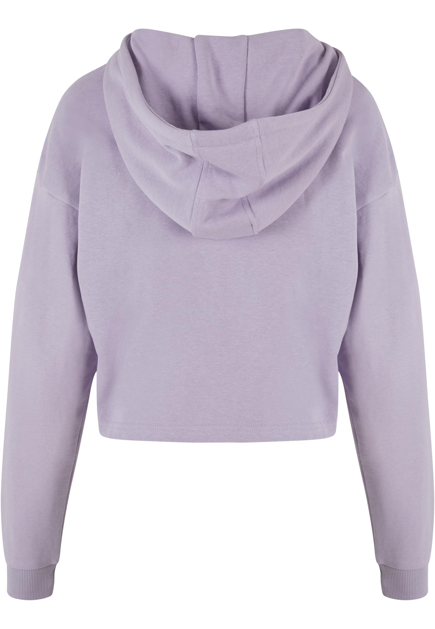 Ladies Oversized Cropped Light Terry Hoodie | dustylilac