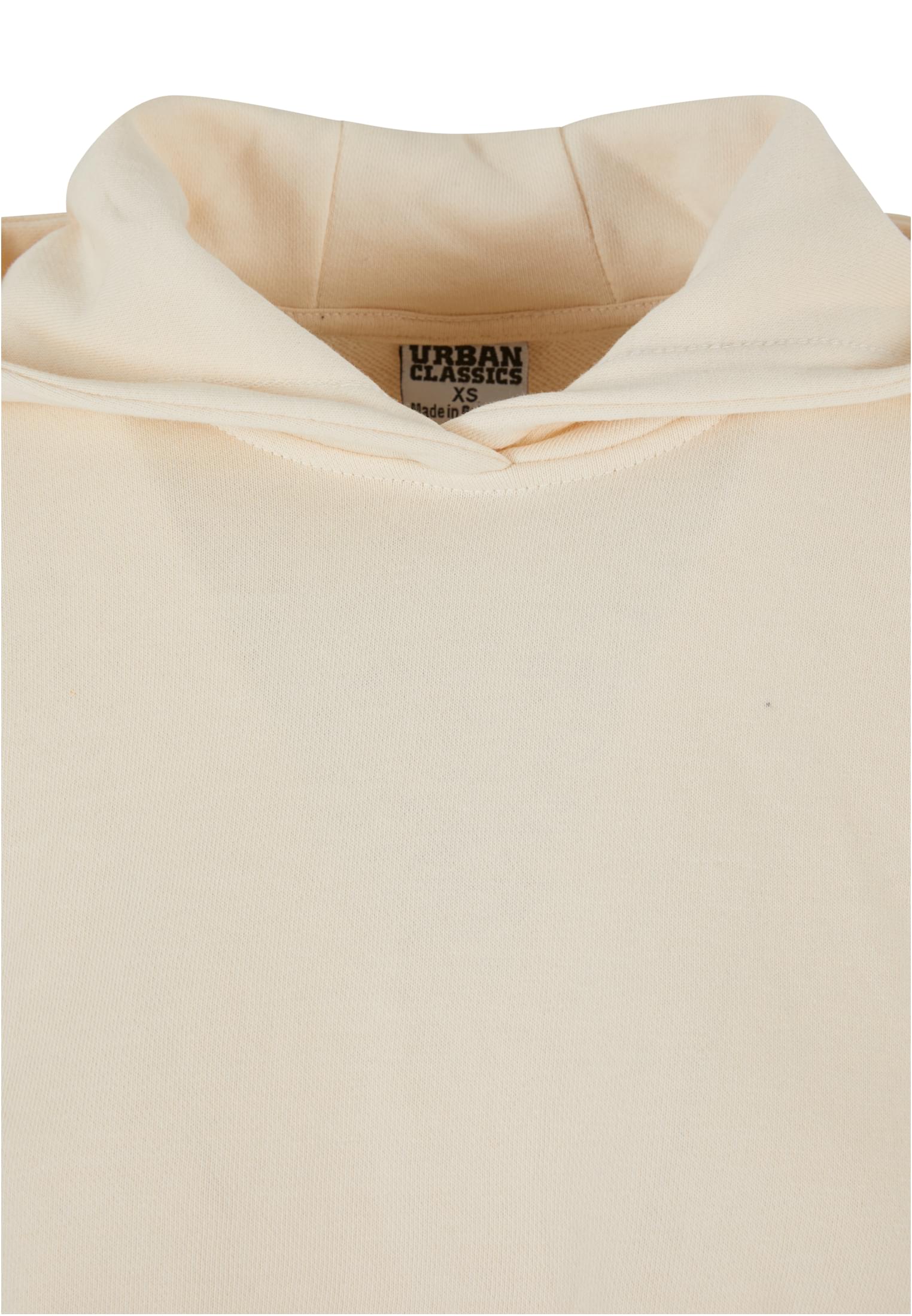 Ladies Oversized Cropped Light Terry Hoodie | whitesand