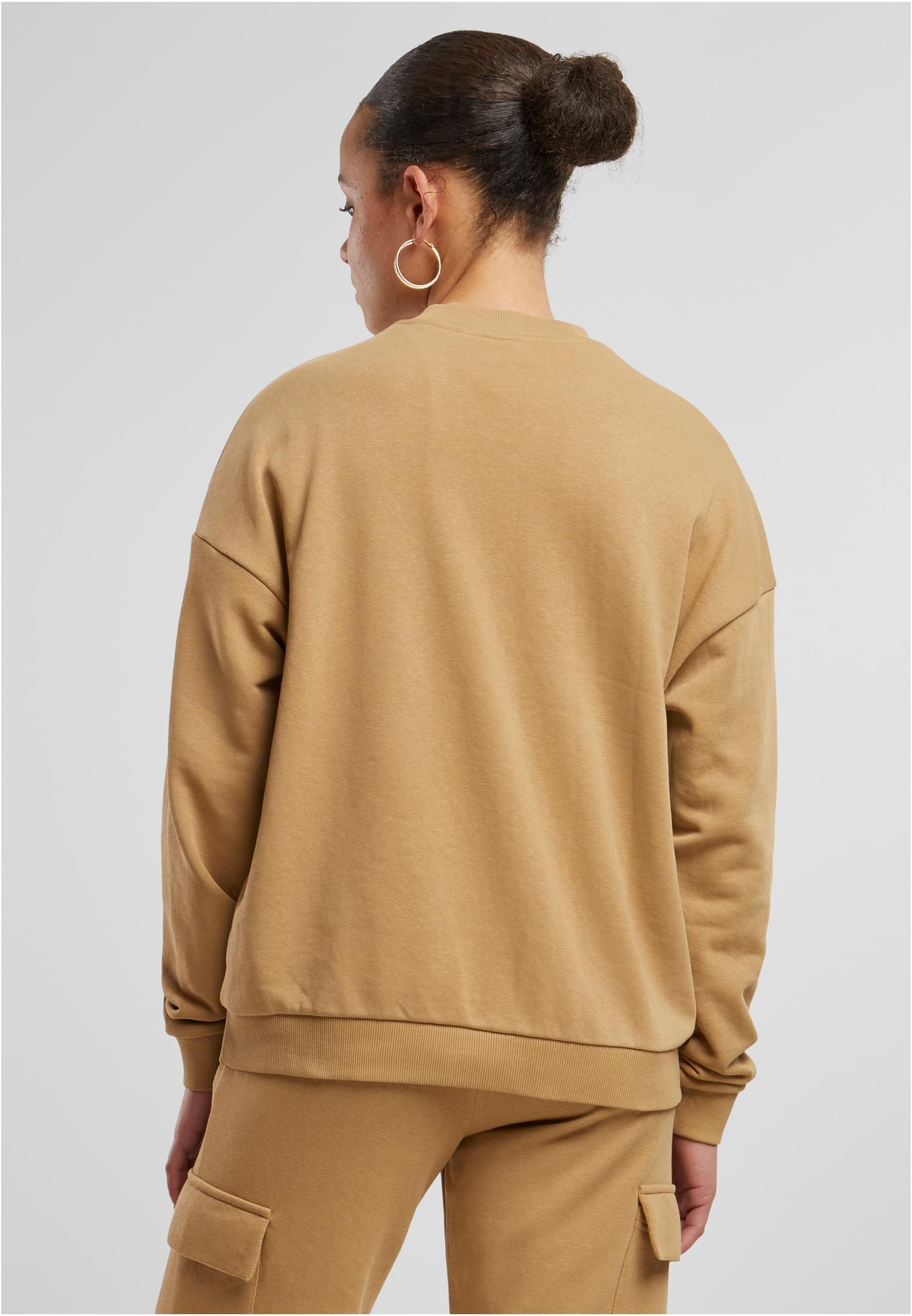 Ladies Oversized Light Terry Crewneck | unionbeige