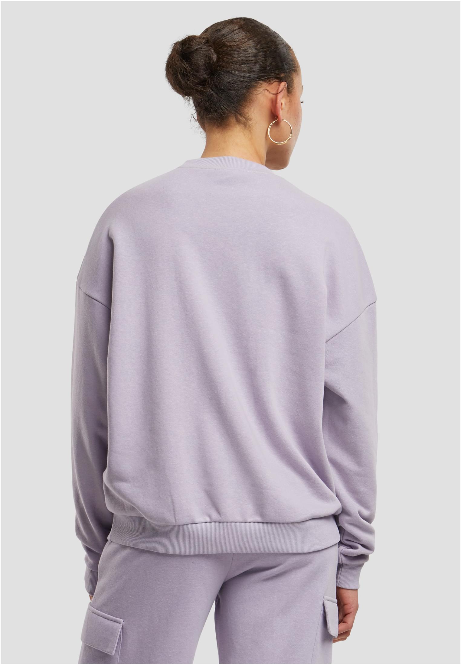 Ladies Oversized Light Terry Crewneck | dustylilac