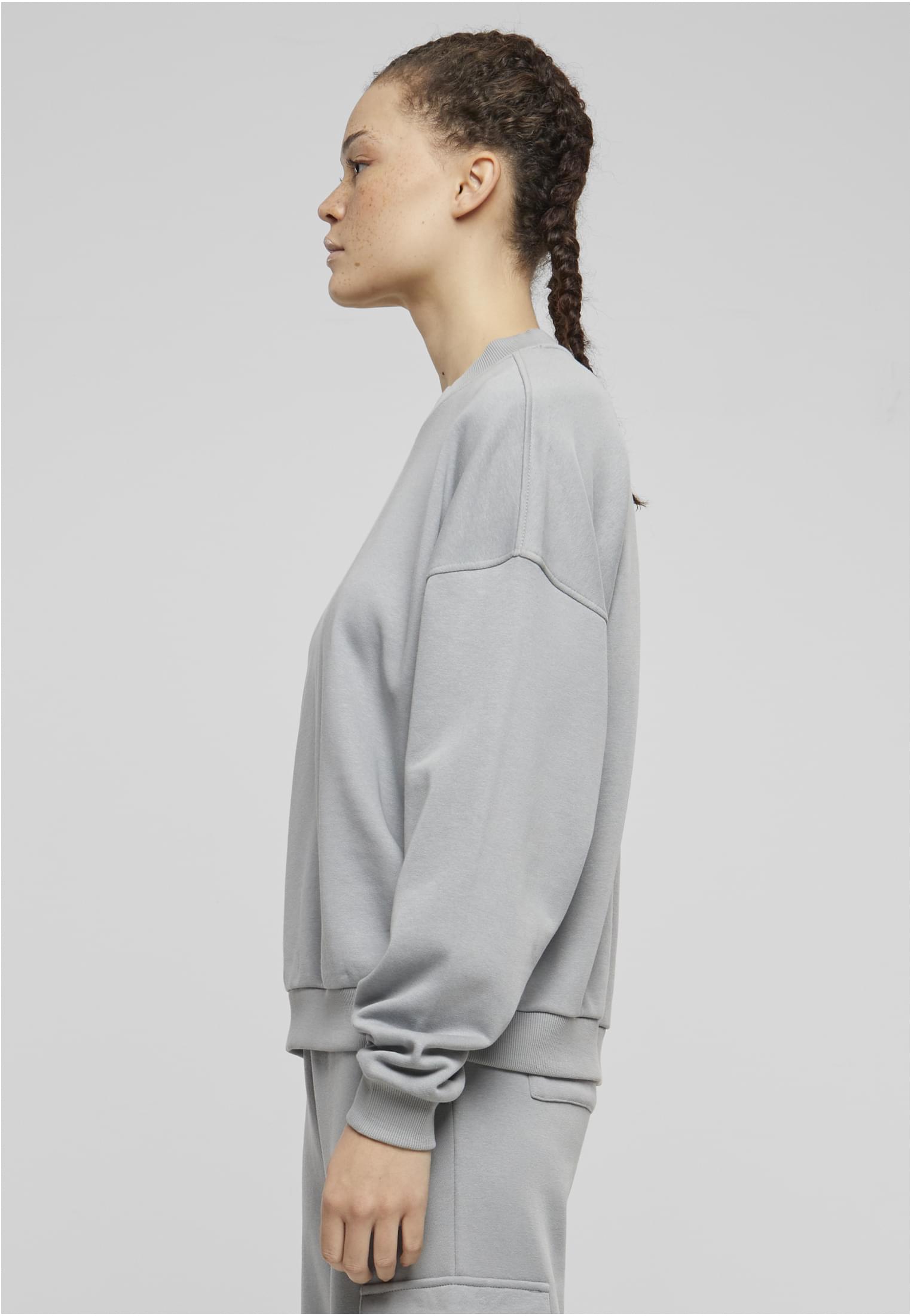 Ladies Oversized Light Terry Crewneck | lightasphalt