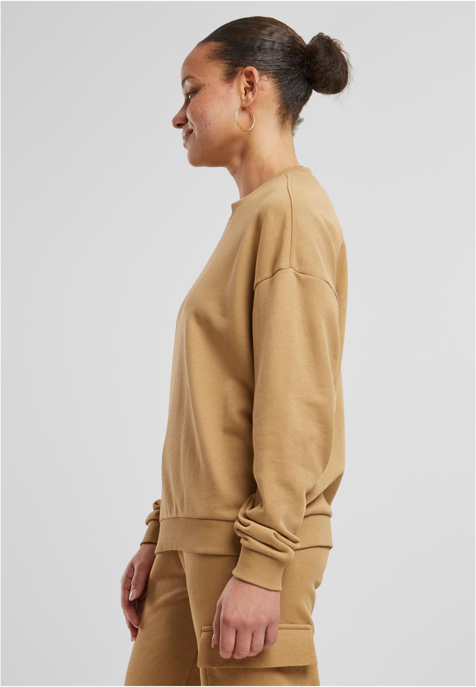 Ladies Oversized Light Terry Crewneck | unionbeige