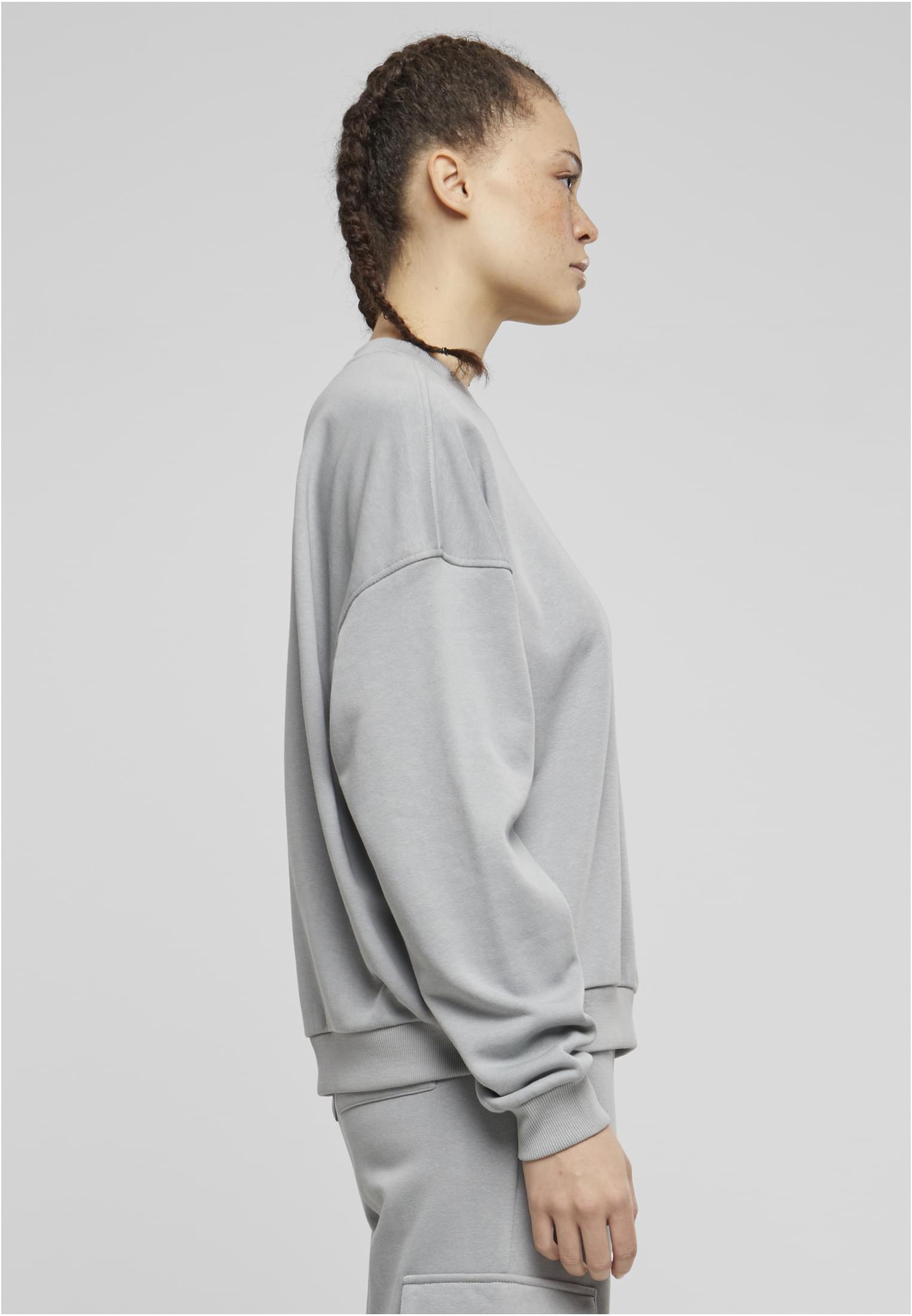 Ladies Oversized Light Terry Crewneck | lightasphalt