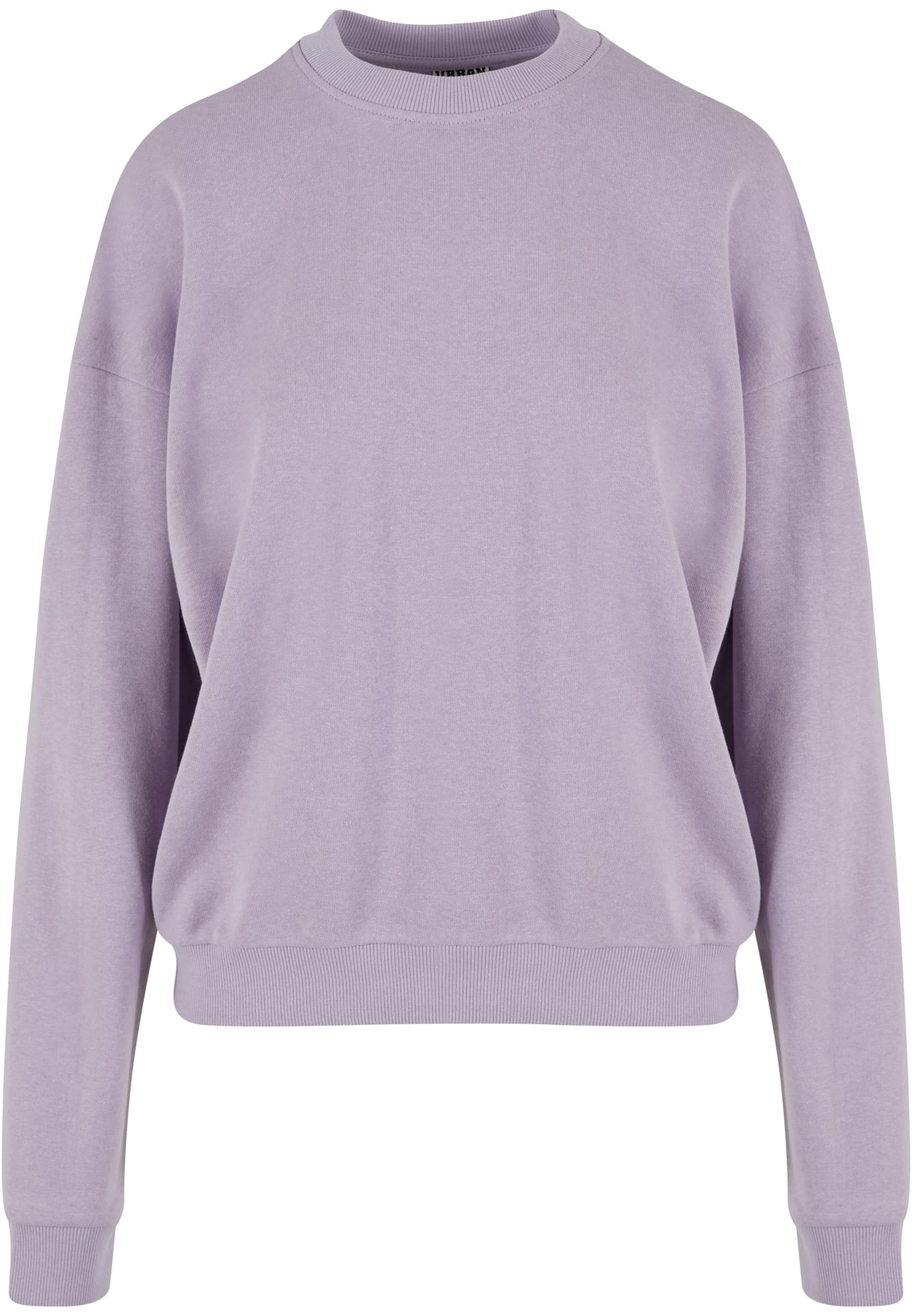 Ladies Oversized Light Terry Crewneck | dustylilac