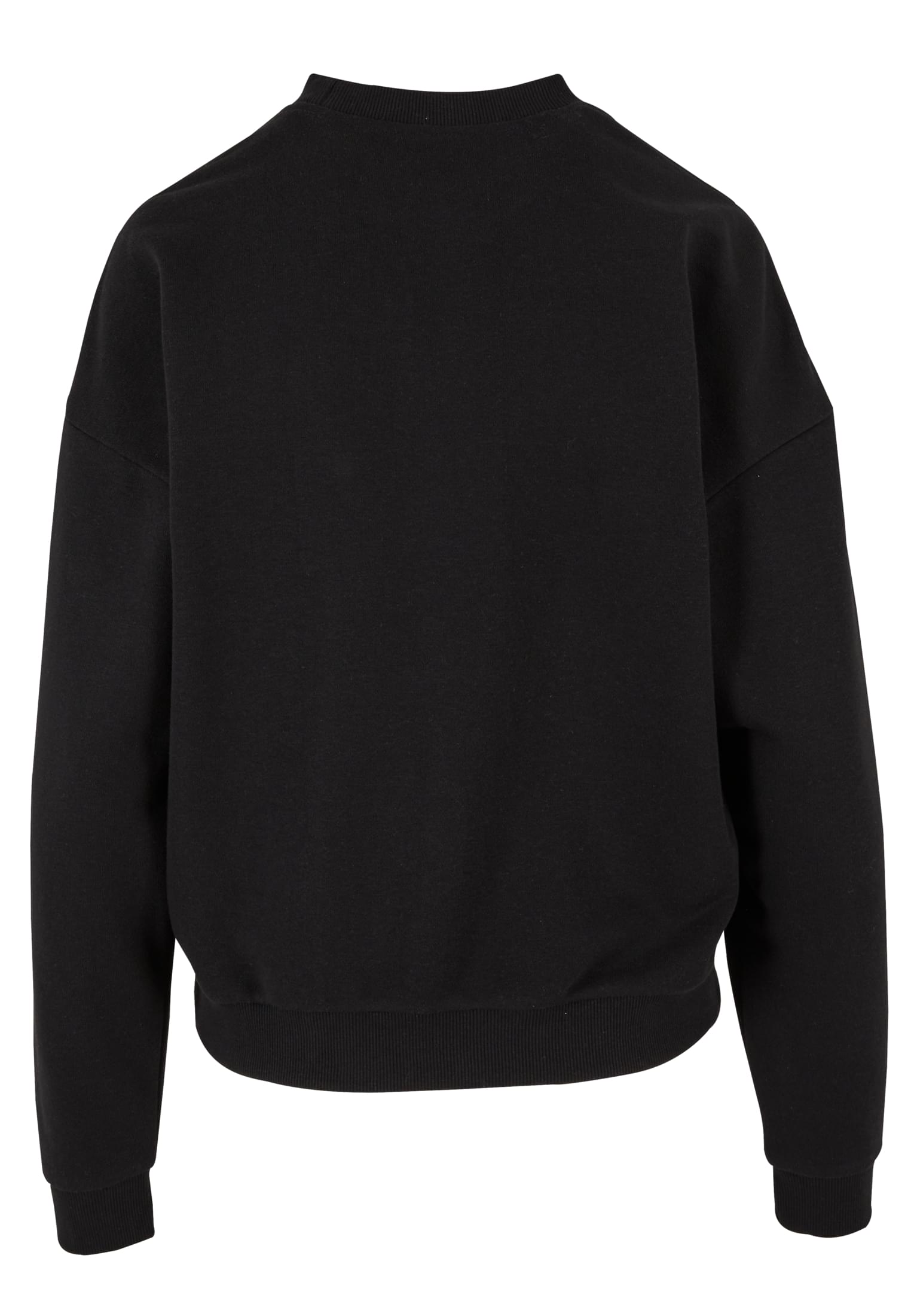 Ladies Oversized Light Terry Crewneck | black