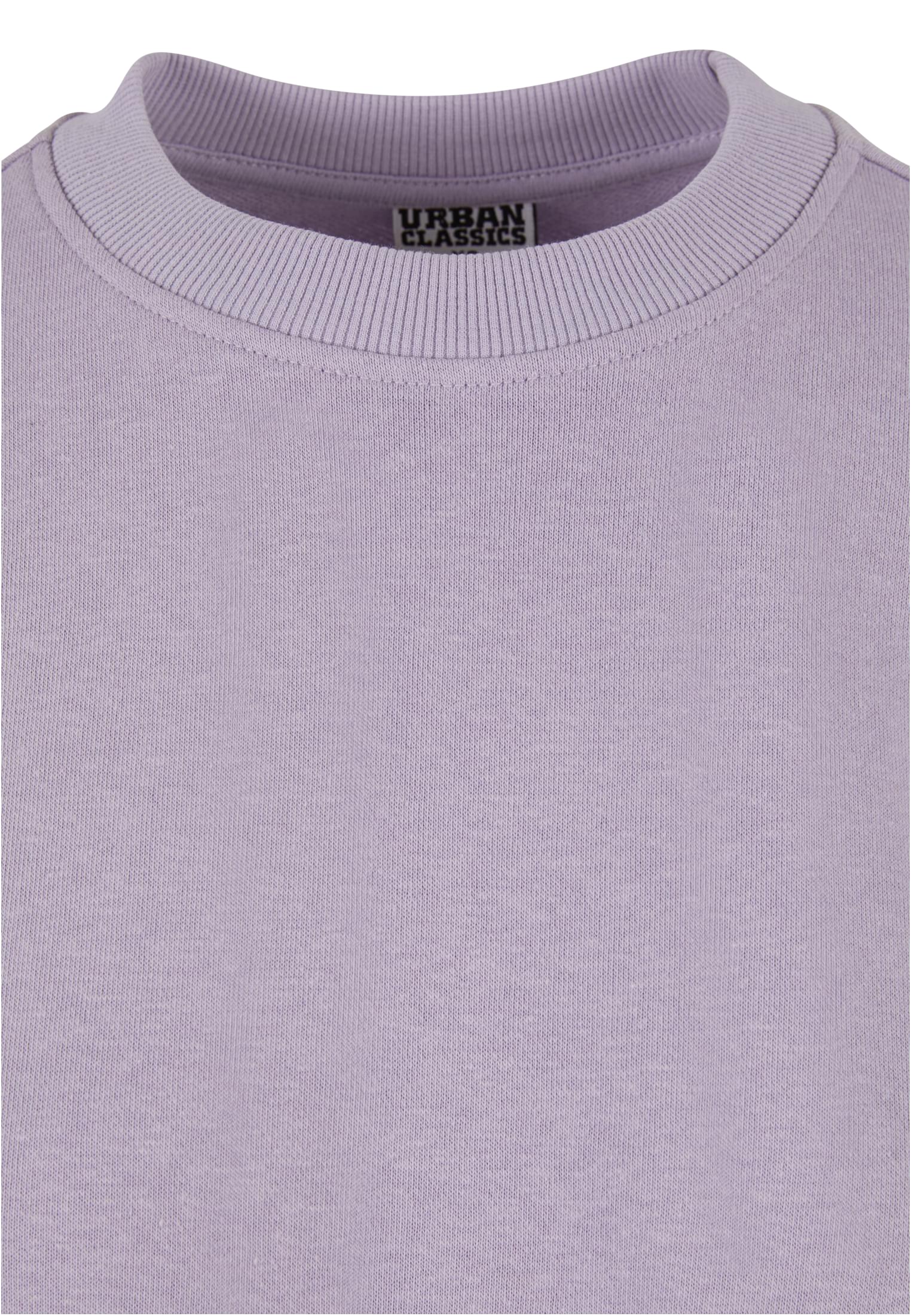 Ladies Oversized Light Terry Crewneck | dustylilac