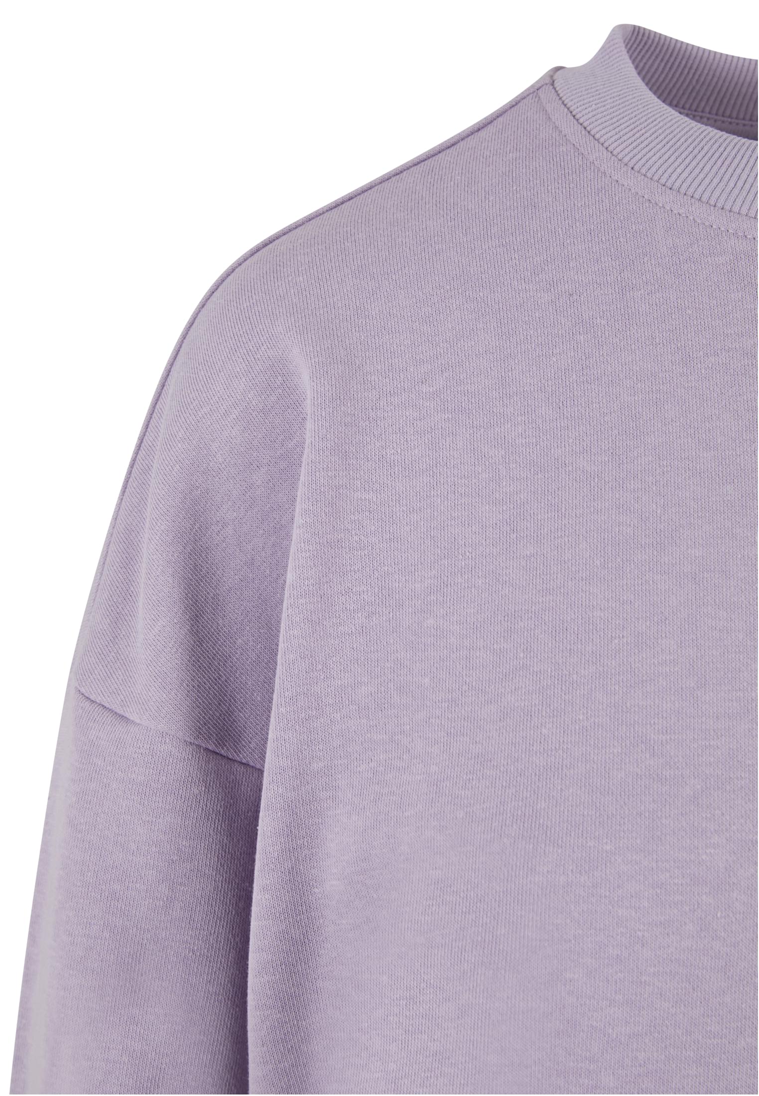 Ladies Oversized Light Terry Crewneck | dustylilac