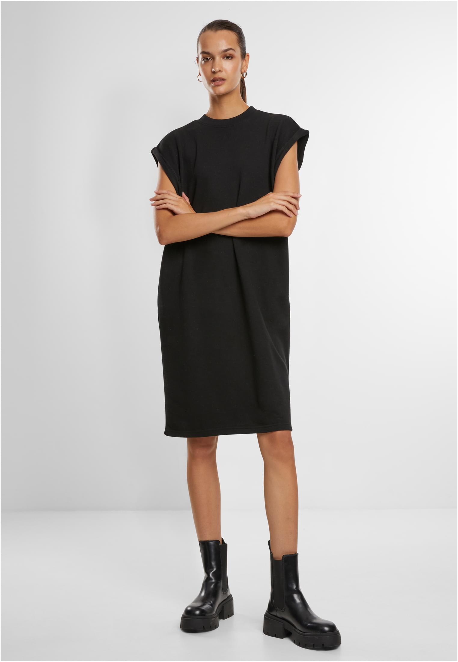 Ladies Light Terry Dress | black