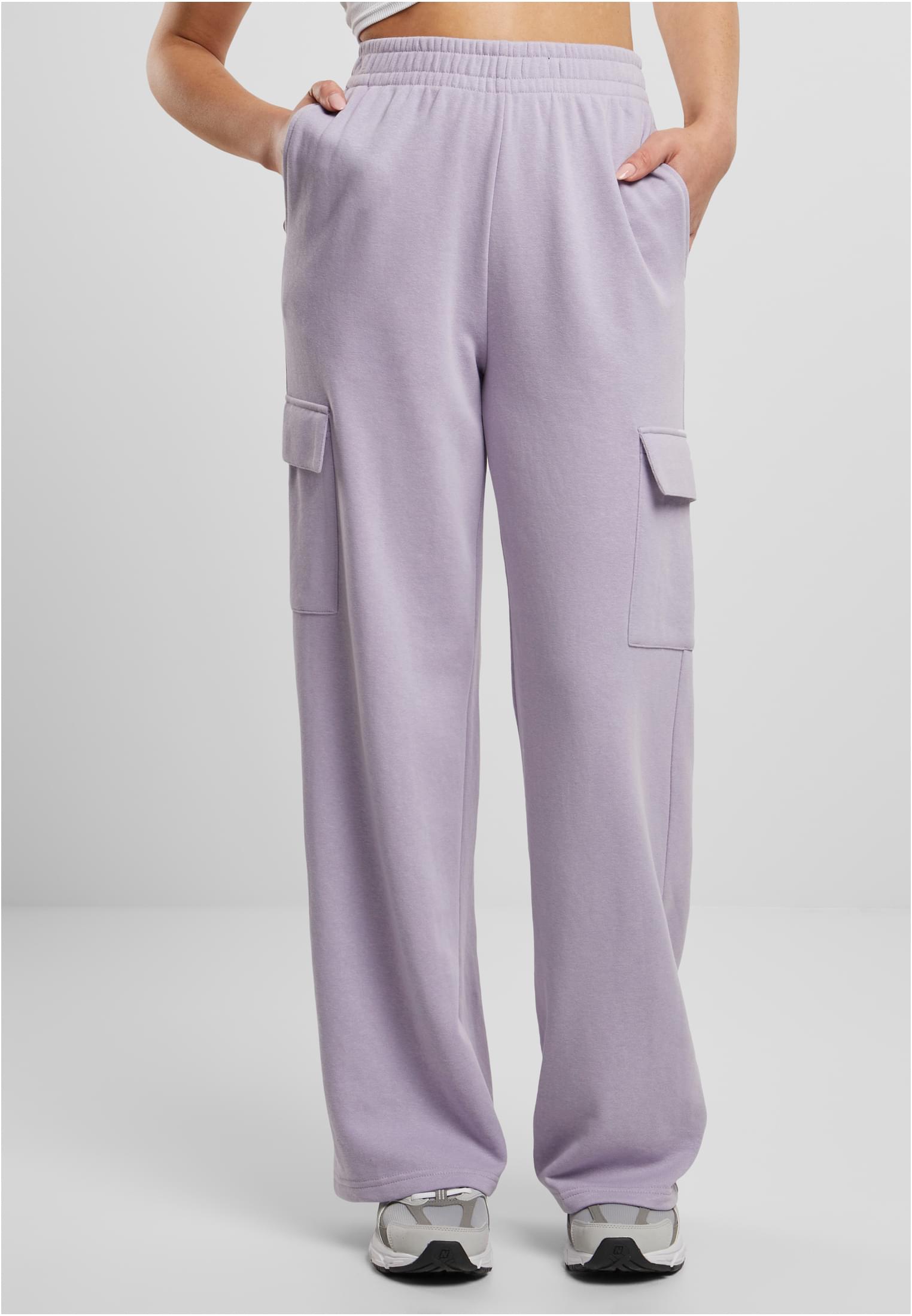 Ladies Baggy Light Terry Sweat Pants | dustylilac