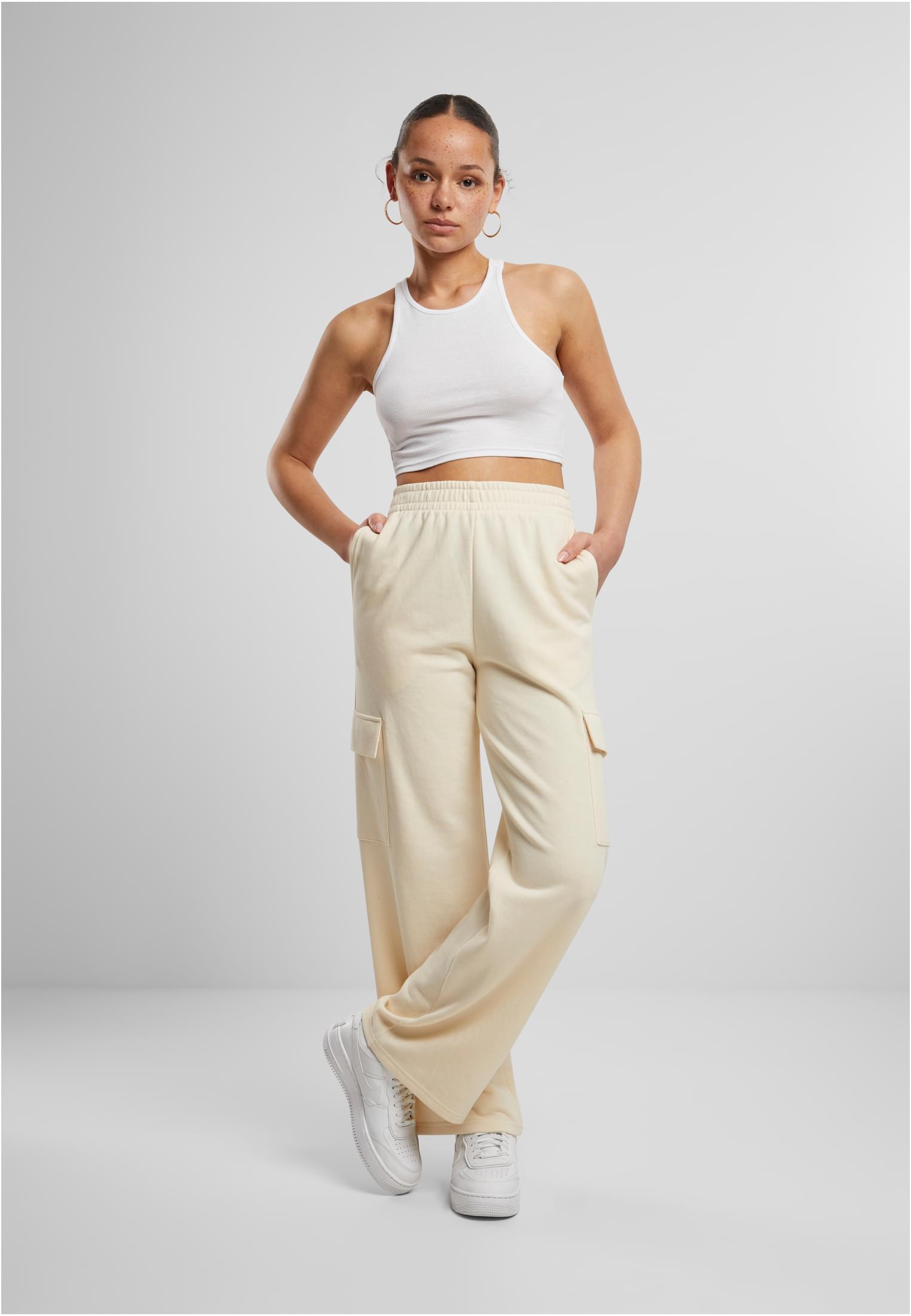 Ladies Baggy Light Terry Sweat Pants | whitesand