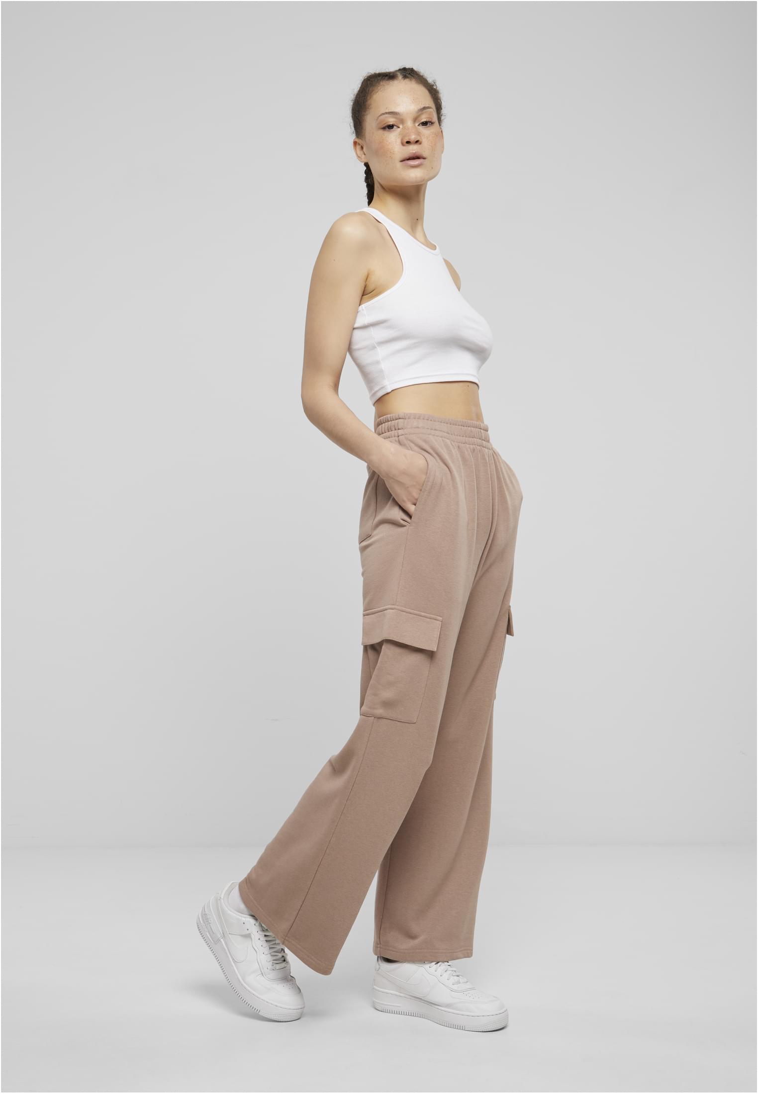 Ladies Baggy Light Terry Sweat Pants | duskrose