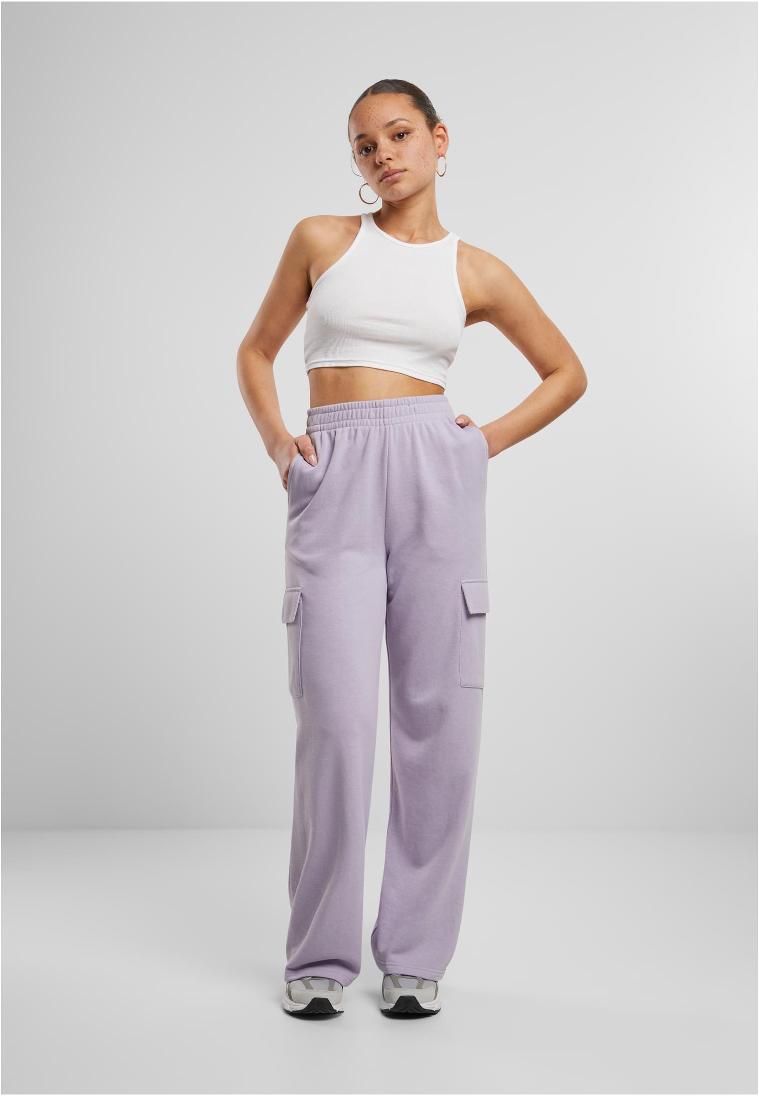 Ladies Baggy Light Terry Sweat Pants | dustylilac