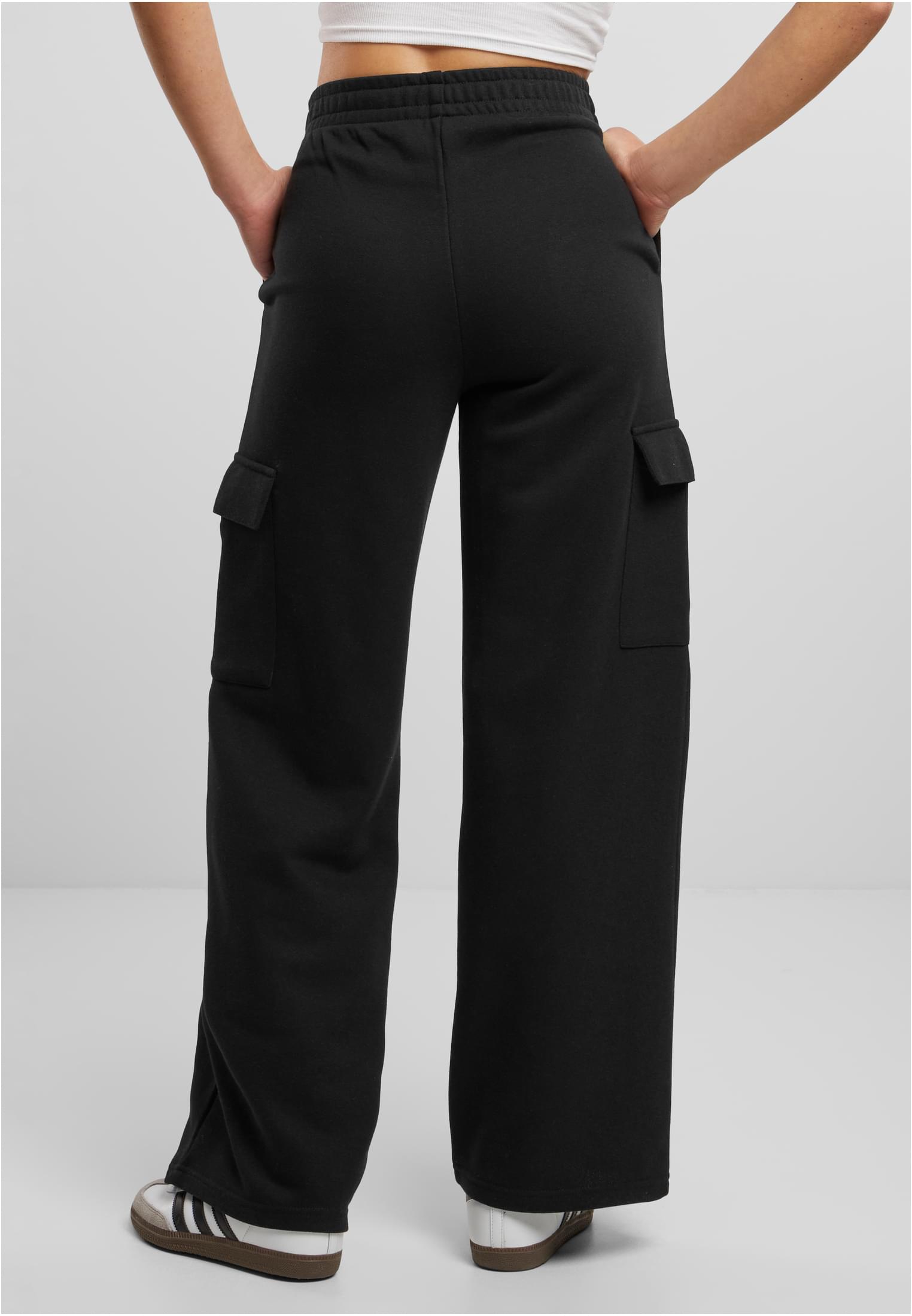 Ladies Baggy Light Terry Sweat Pants | black