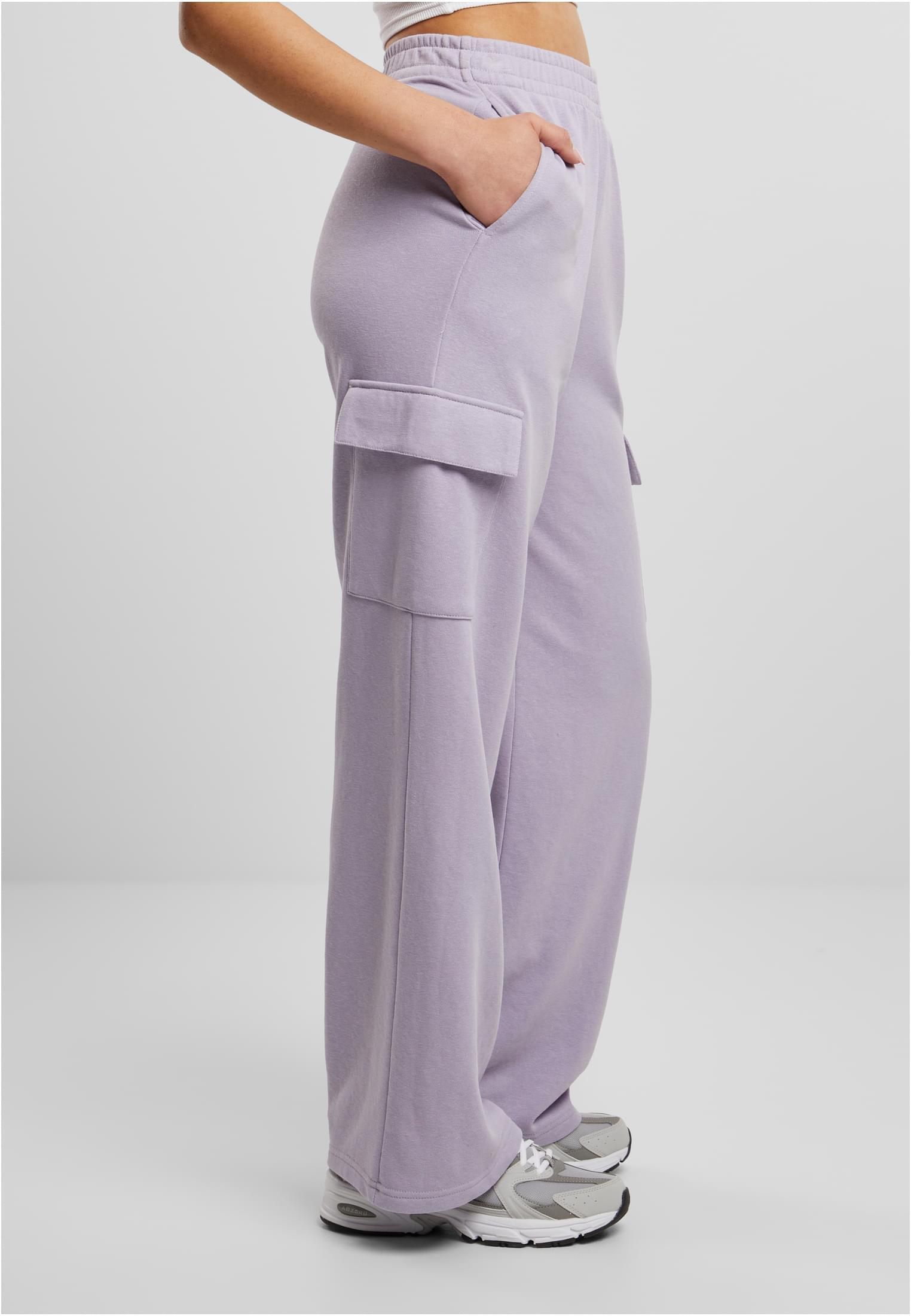 Ladies Baggy Light Terry Sweat Pants | dustylilac