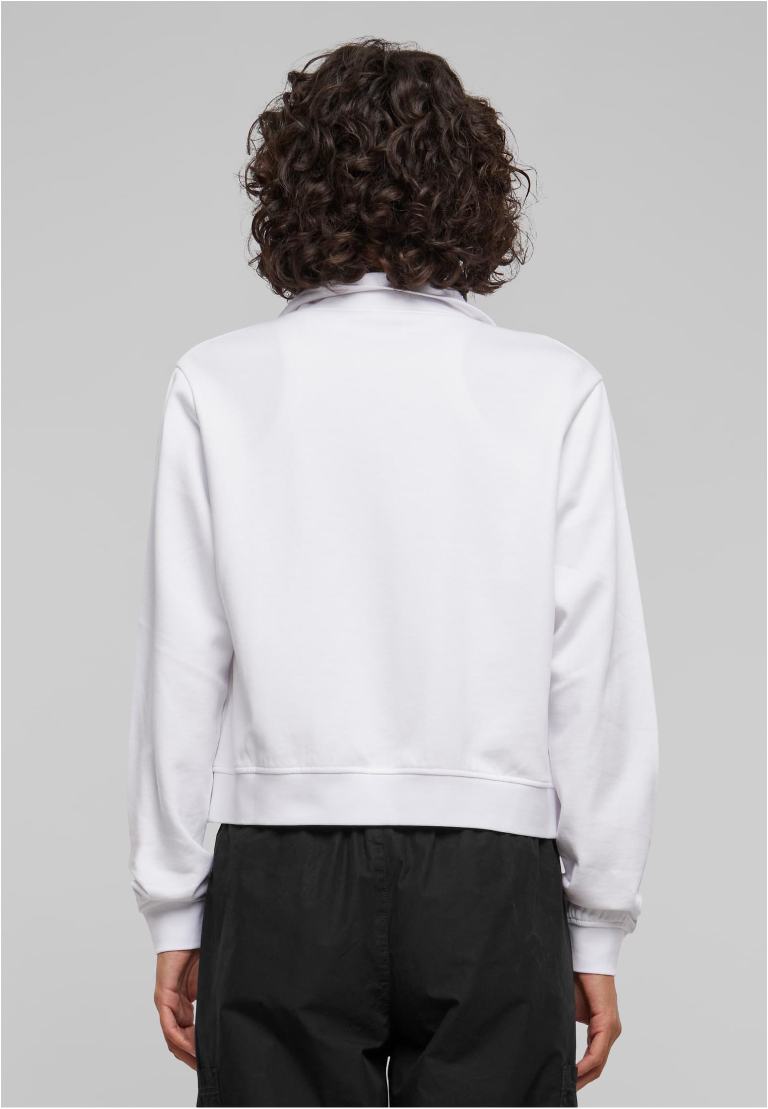 Ladies Light Terry Track Jacket | white