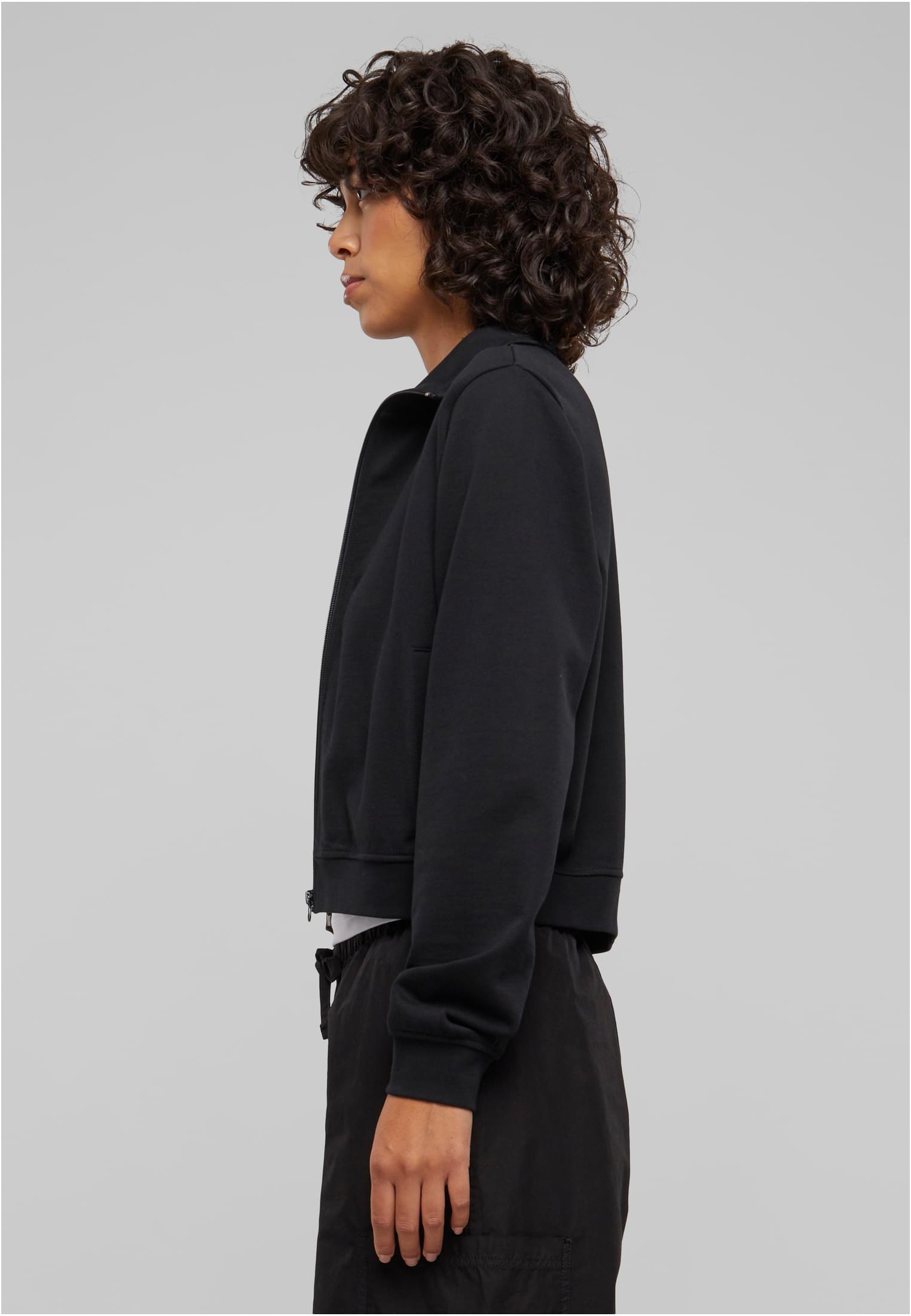 Ladies Light Terry Track Jacket | black