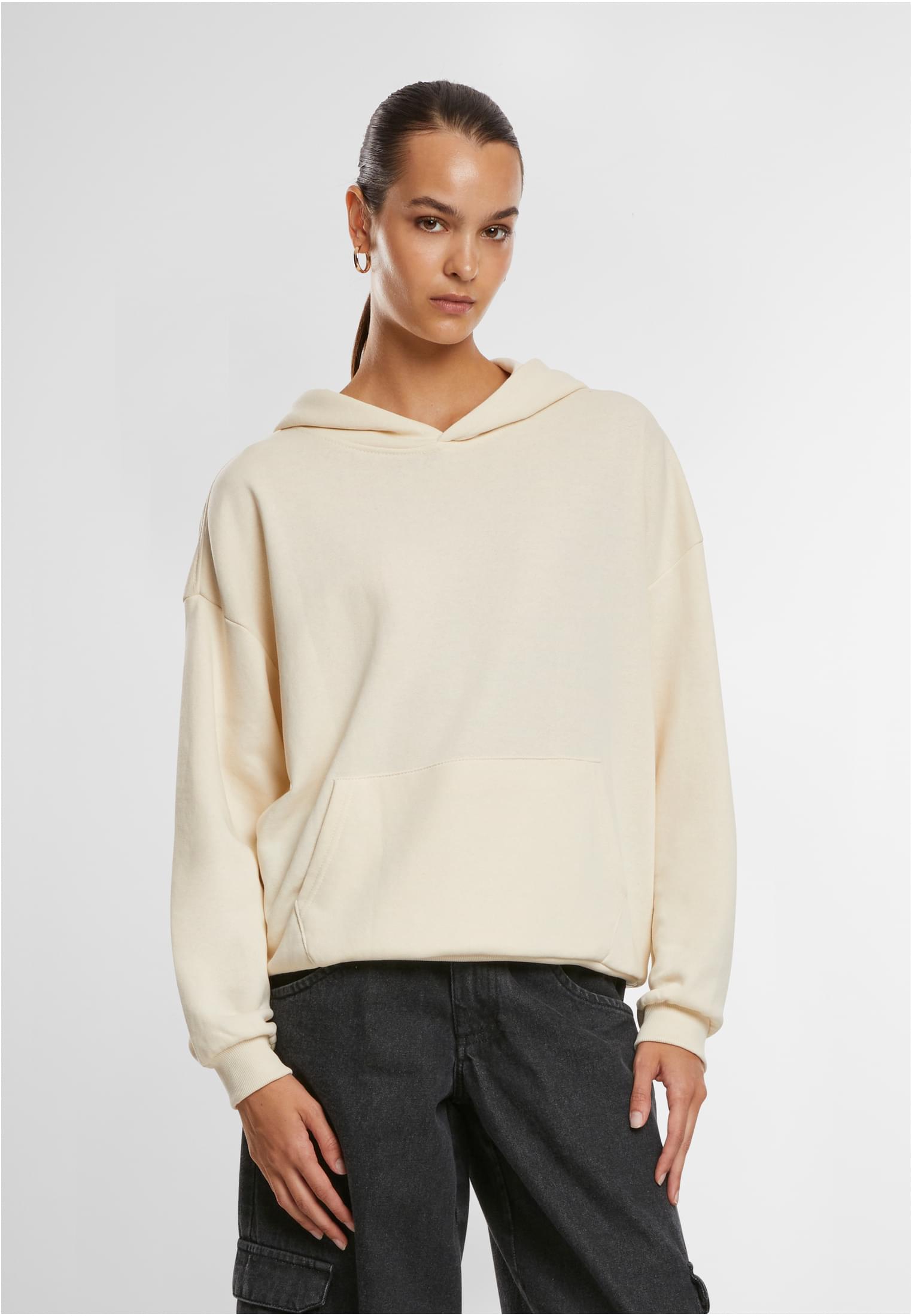 Ladies Light Terry Oversized Hoodie | whitesand