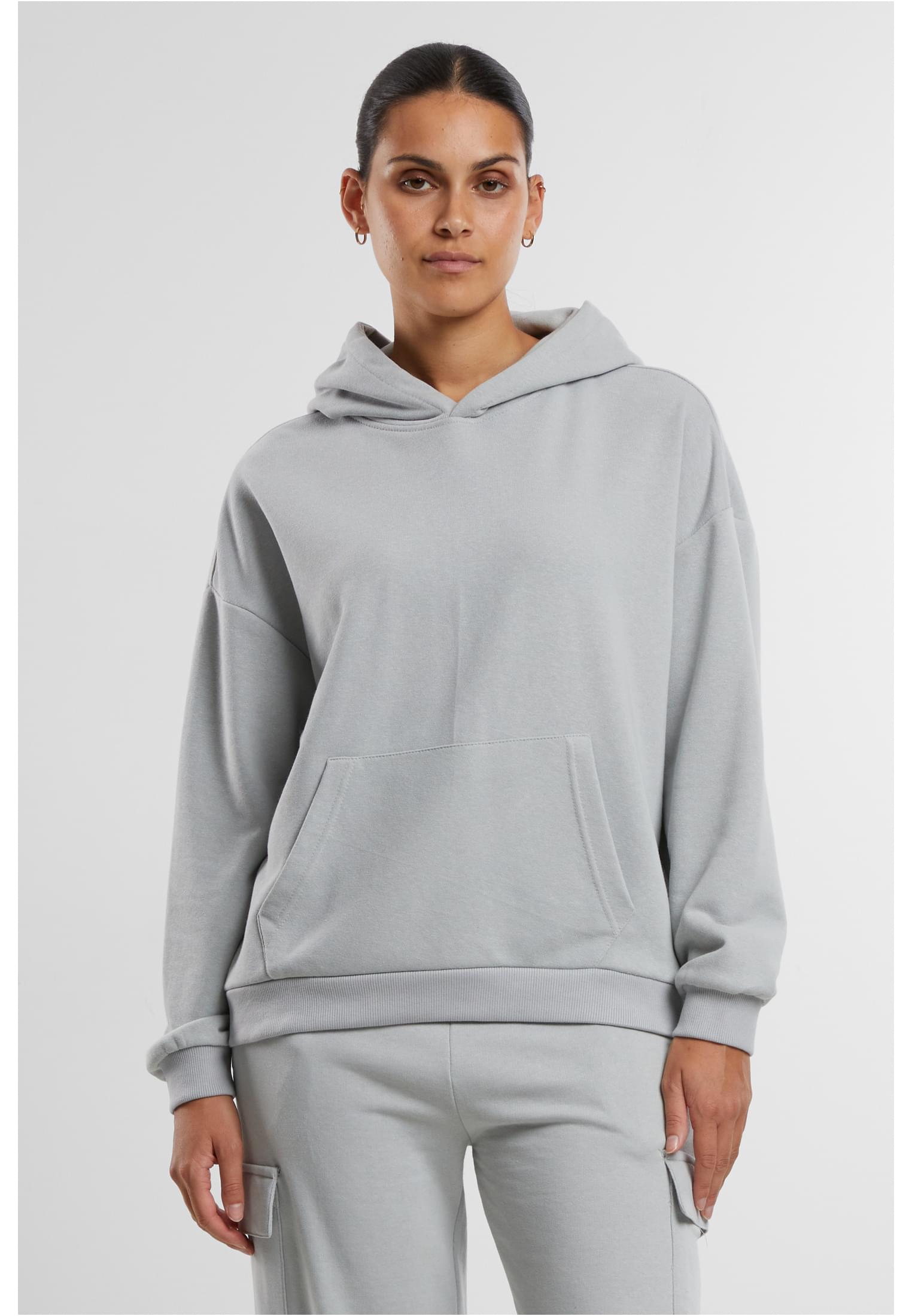 Ladies Light Terry Oversized Hoodie | lightasphalt