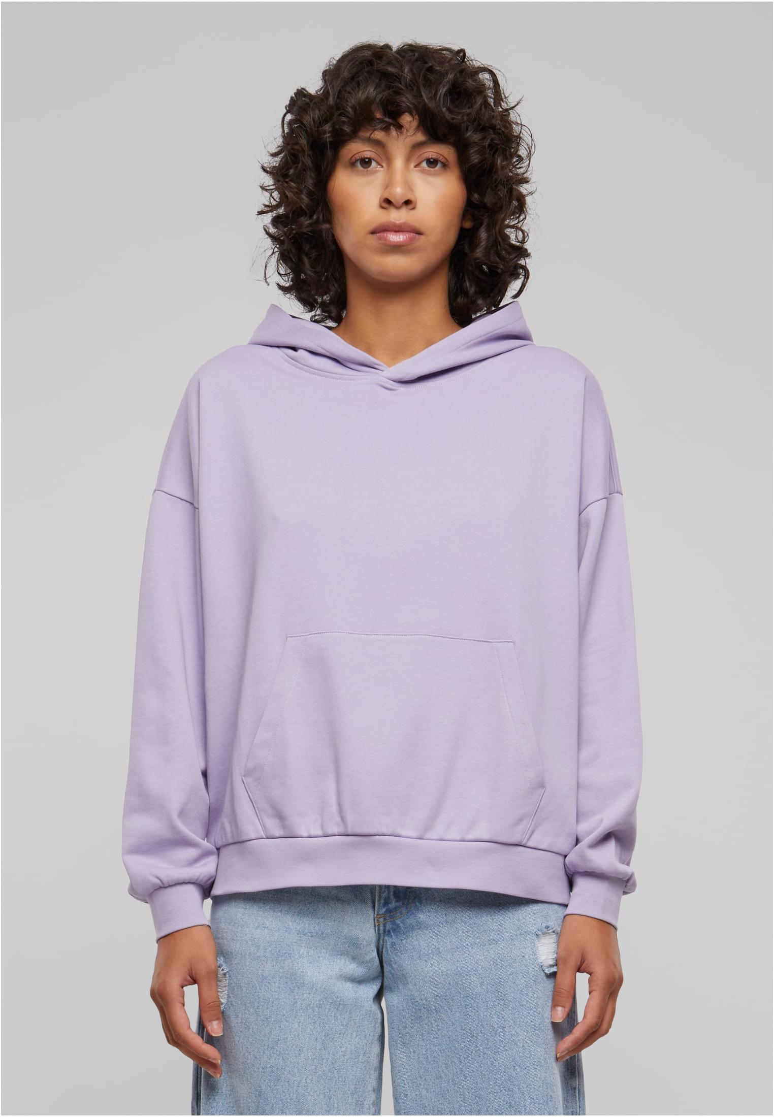 Ladies Light Terry Oversized Hoodie | dustylilac