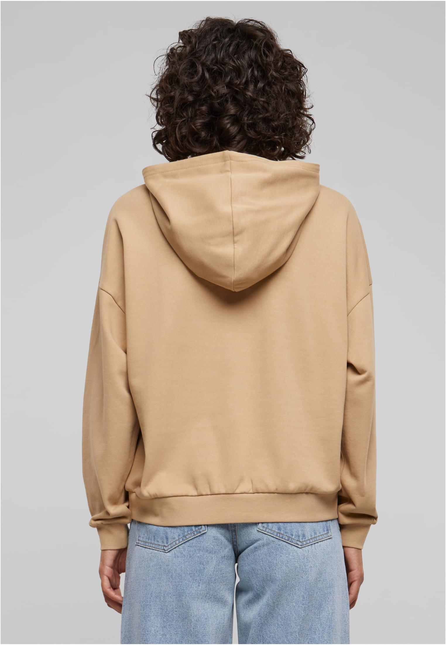 Ladies Light Terry Oversized Hoodie | unionbeige