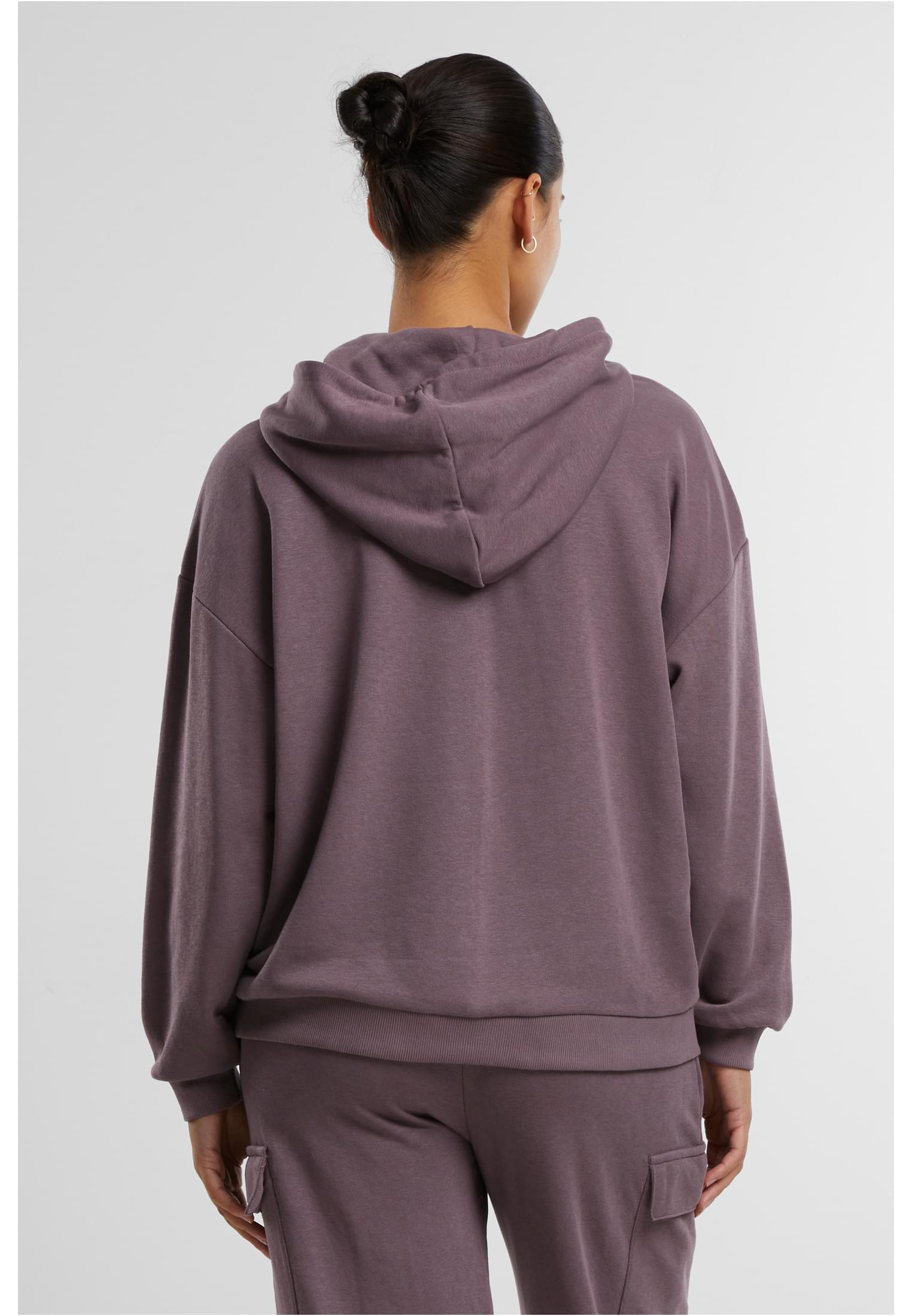 Ladies Light Terry Oversized Hoodie | fadedpurple