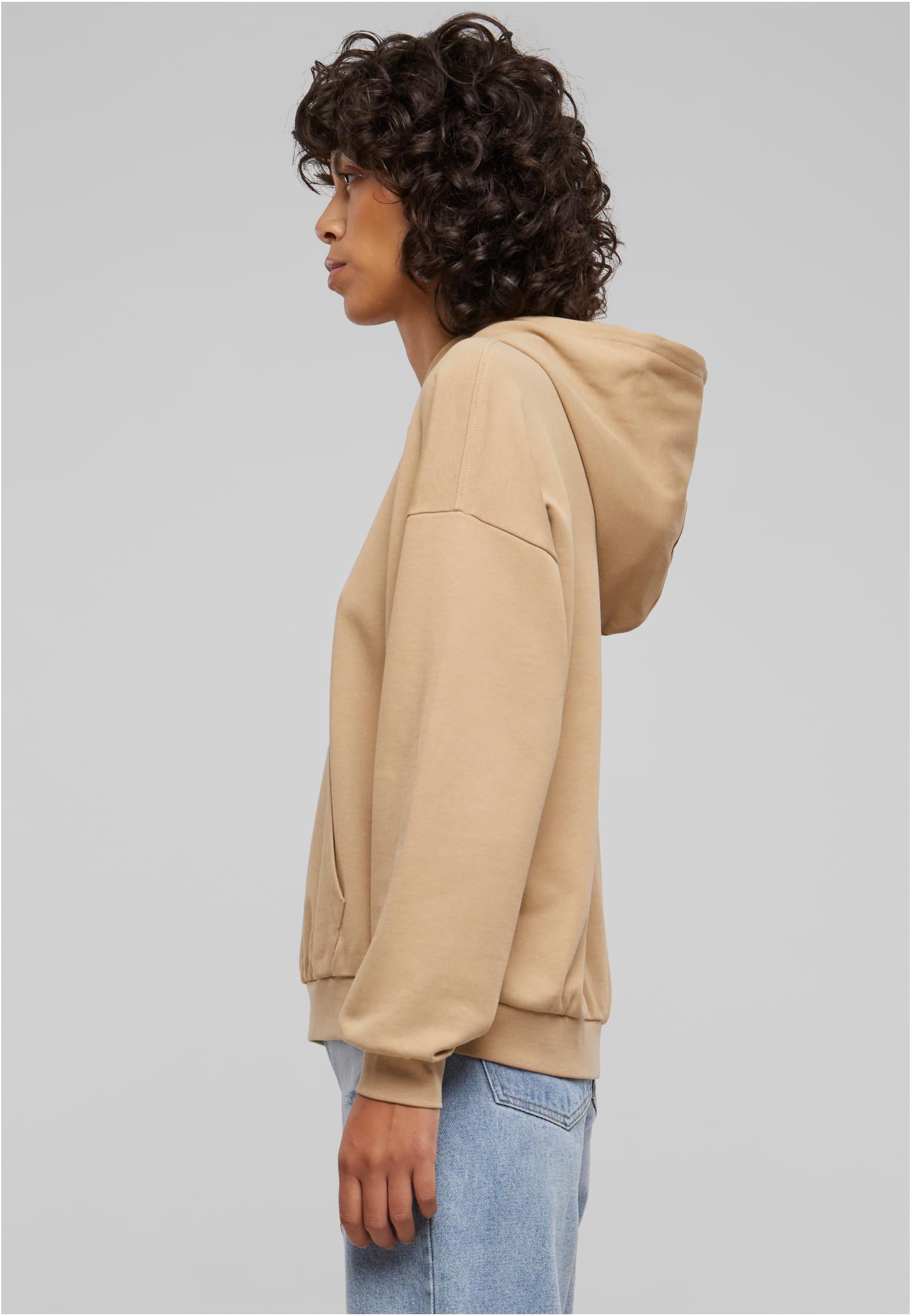 Ladies Light Terry Oversized Hoodie | unionbeige