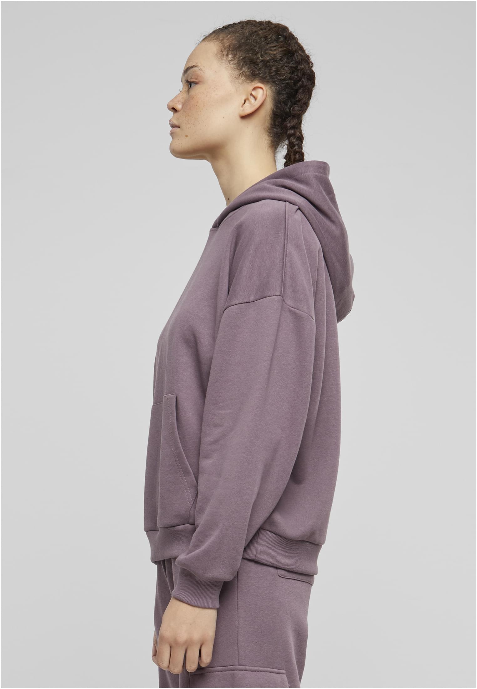 Ladies Light Terry Oversized Hoodie | fadedpurple