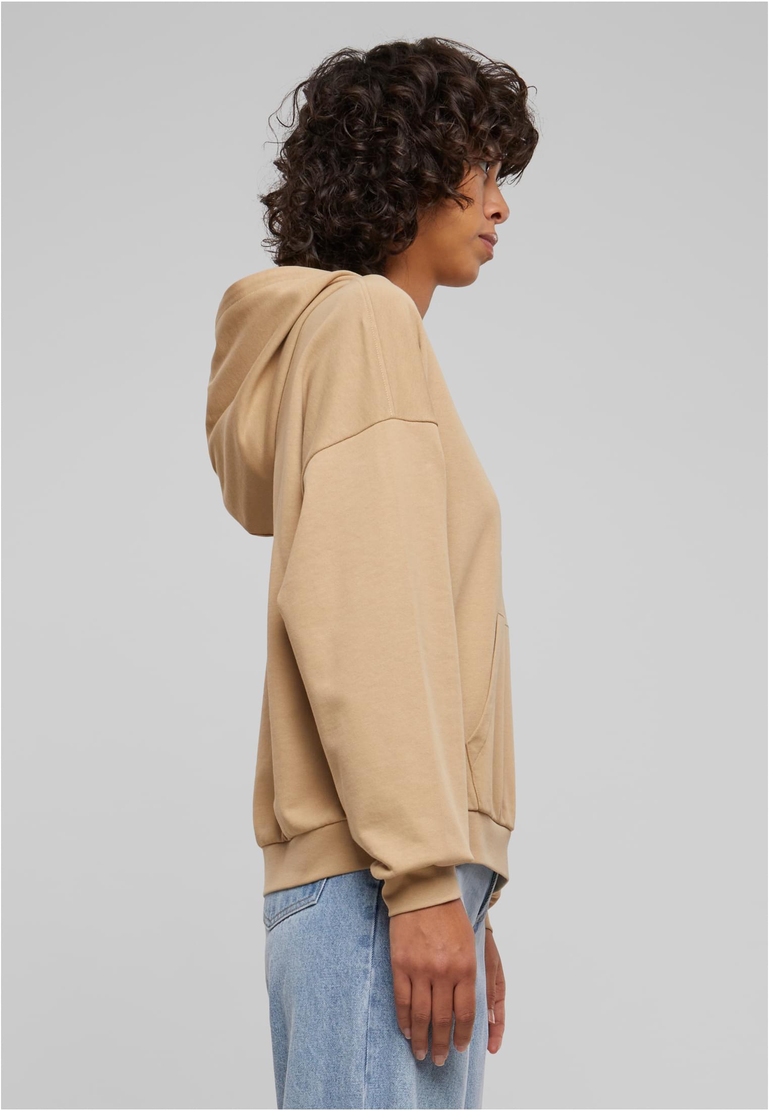 Ladies Light Terry Oversized Hoodie | unionbeige