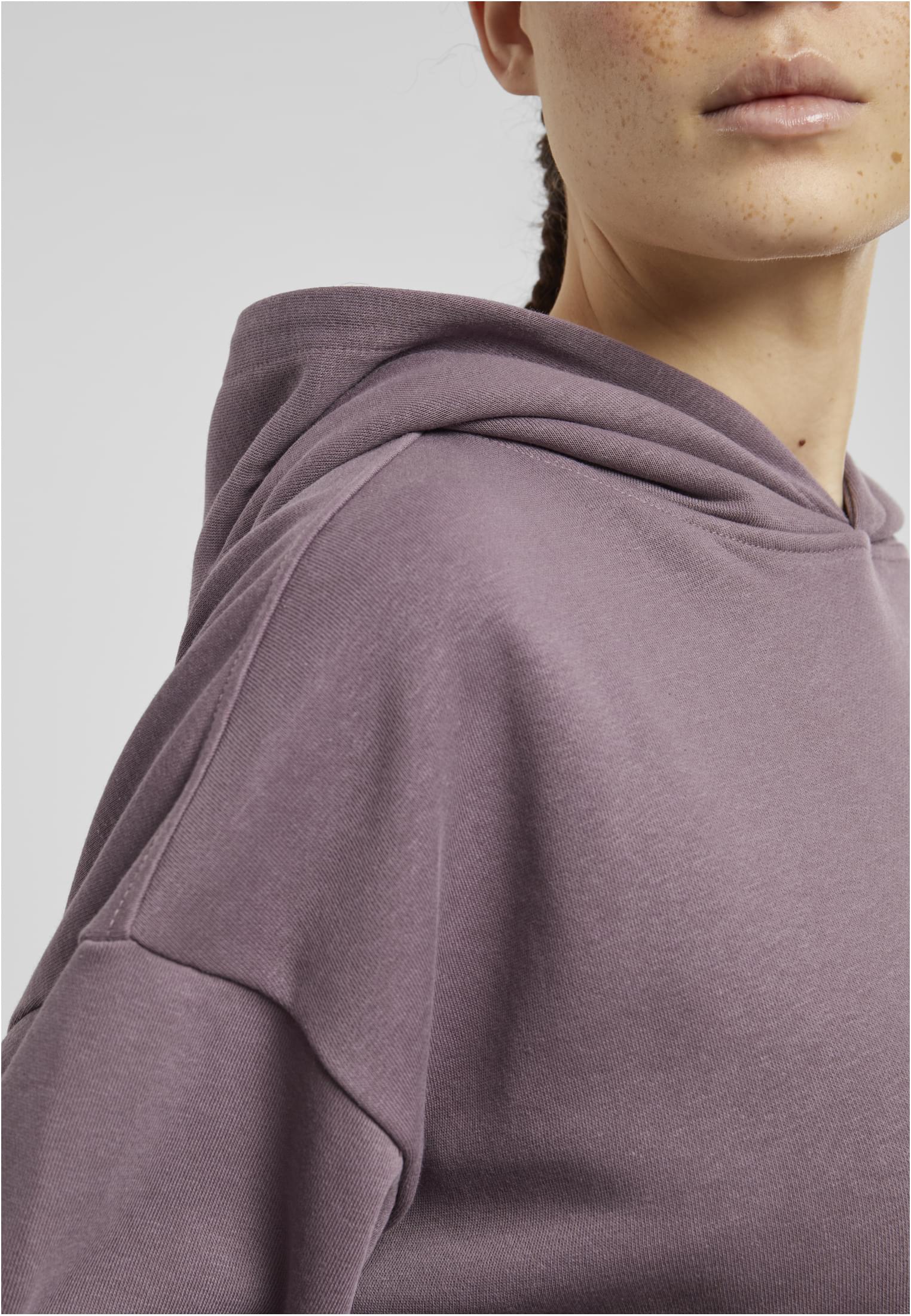 Ladies Light Terry Oversized Hoodie | fadedpurple