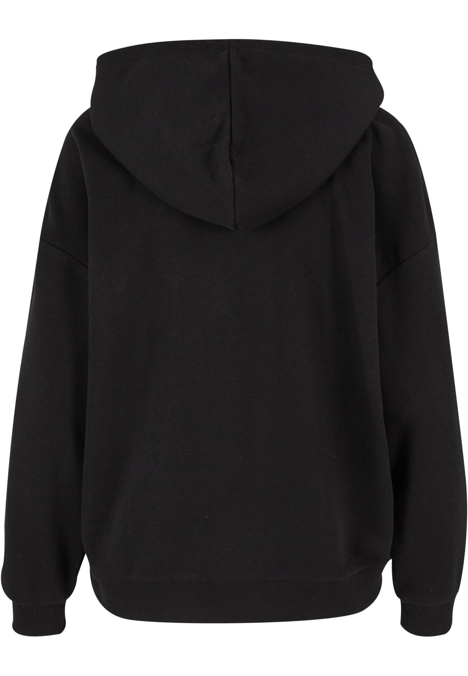 Ladies Light Terry Oversized Hoodie | black