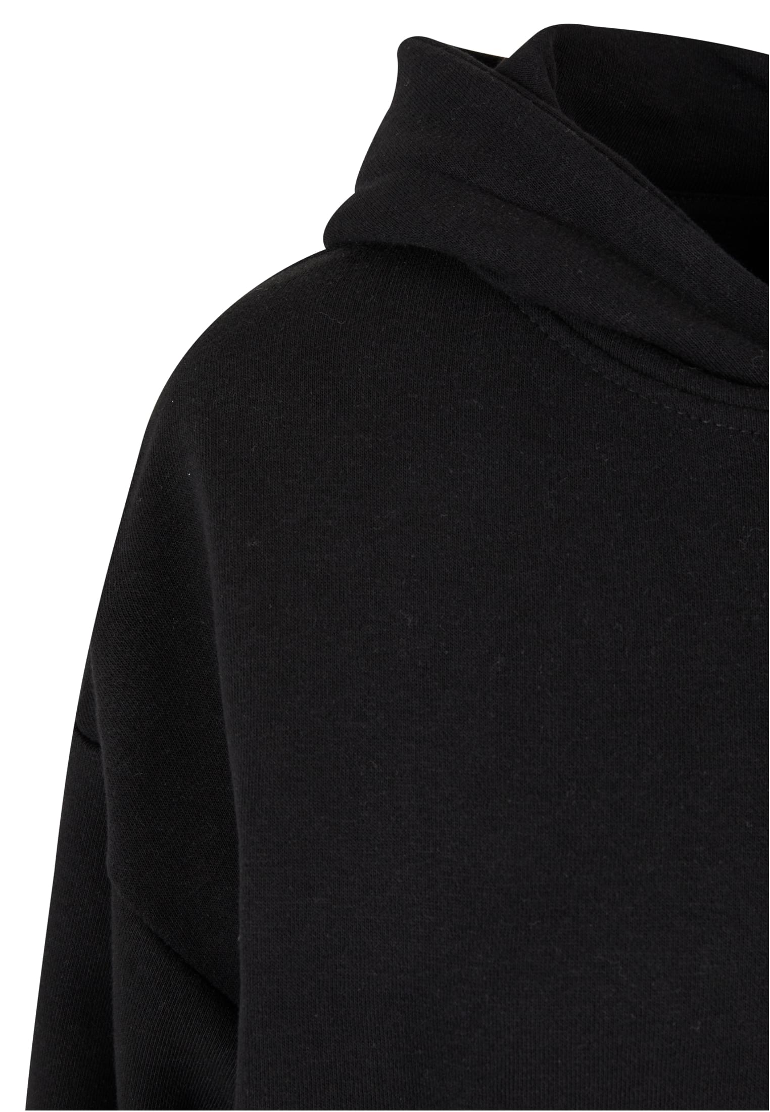 Ladies Light Terry Oversized Hoodie | black