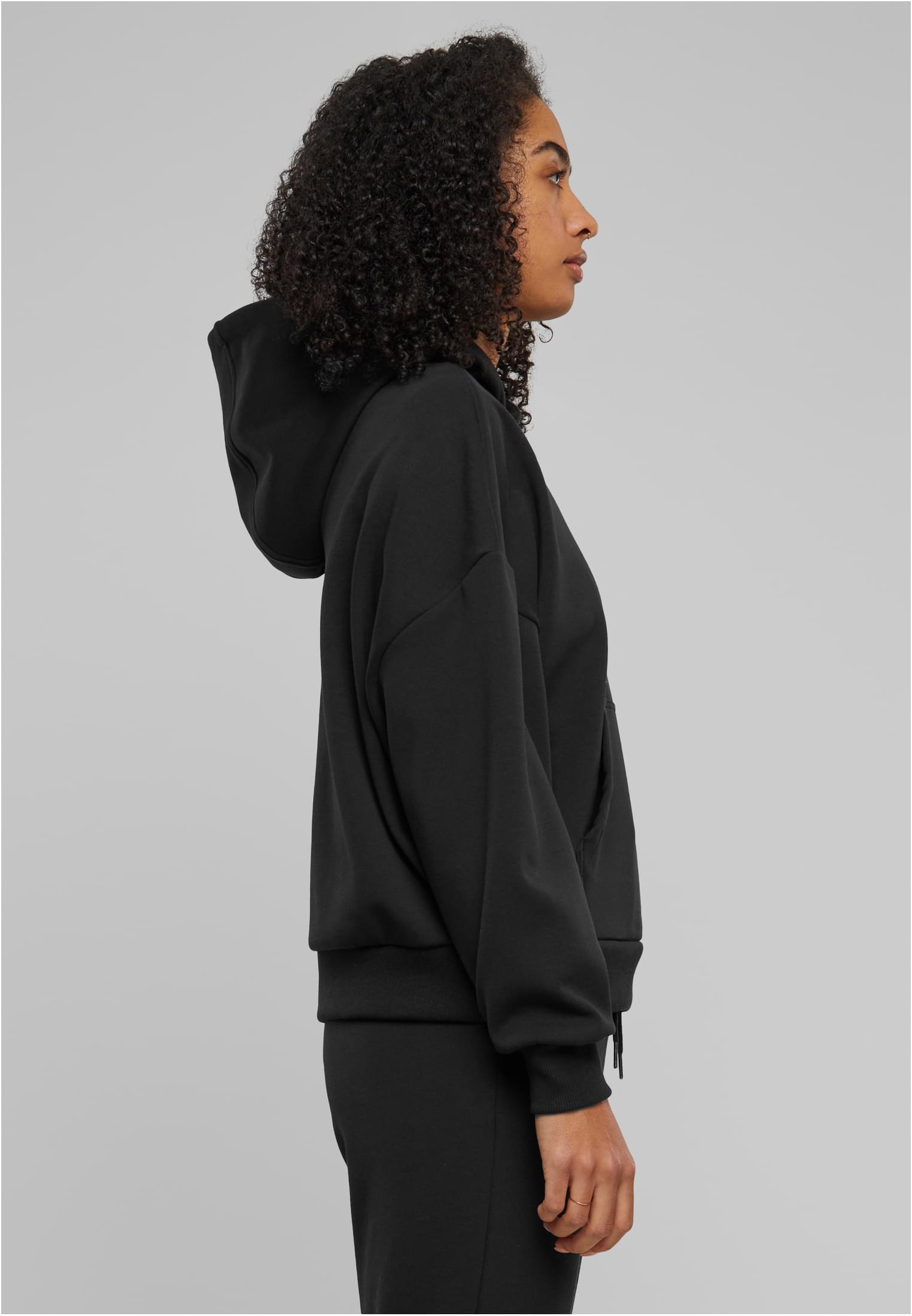 Ladies Cozy Oversized  Hoody | black