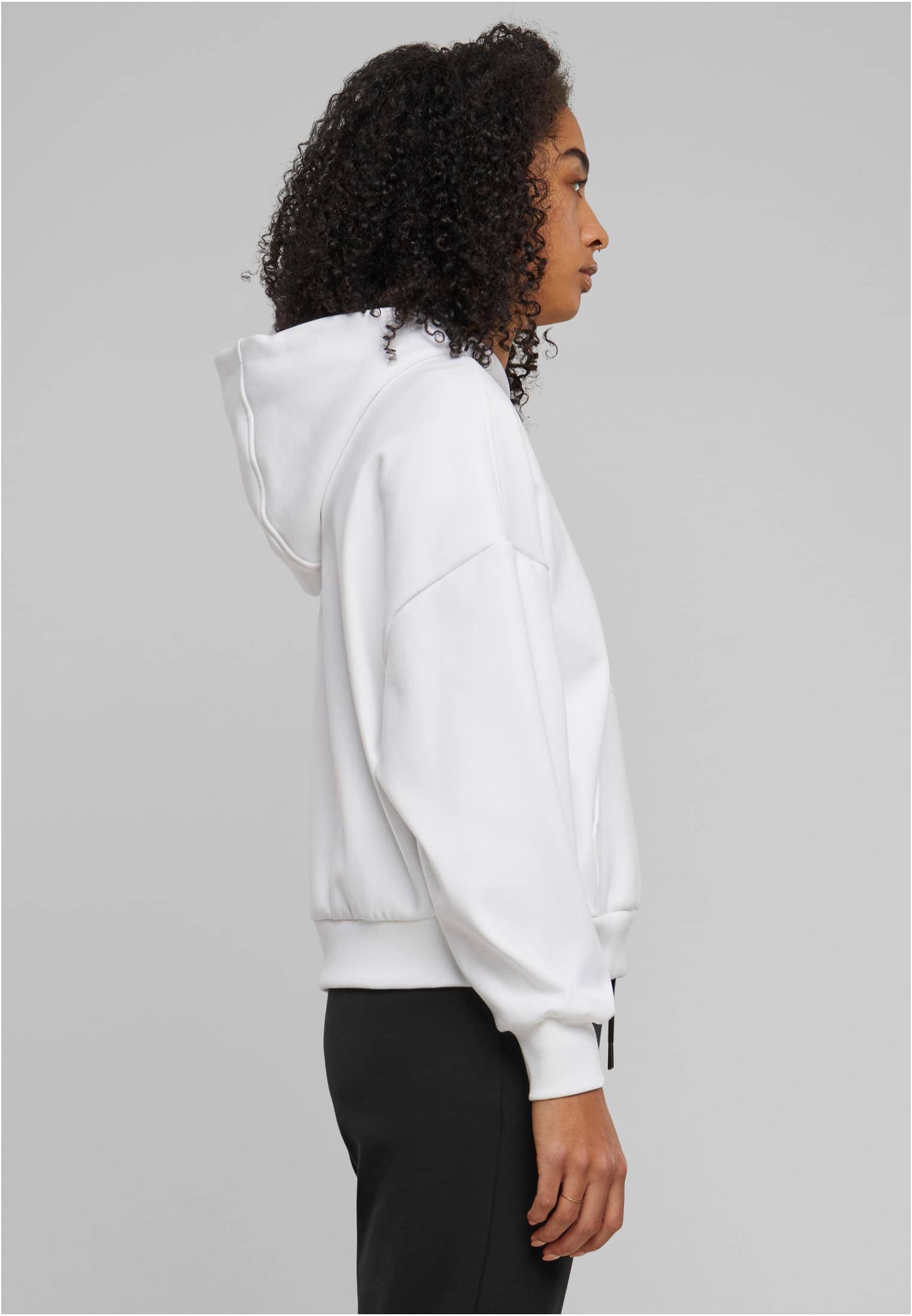 Ladies Cozy Oversized  Hoody | white