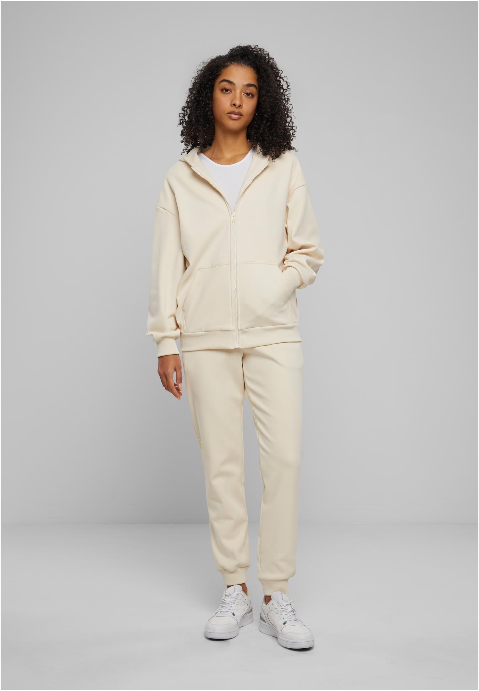 Ladies Cozy Oversized Zip Hoody | whitesand