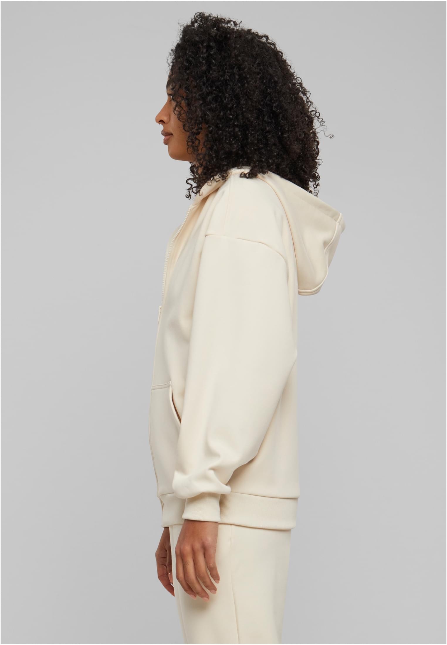 Ladies Cozy Oversized Zip Hoody | whitesand