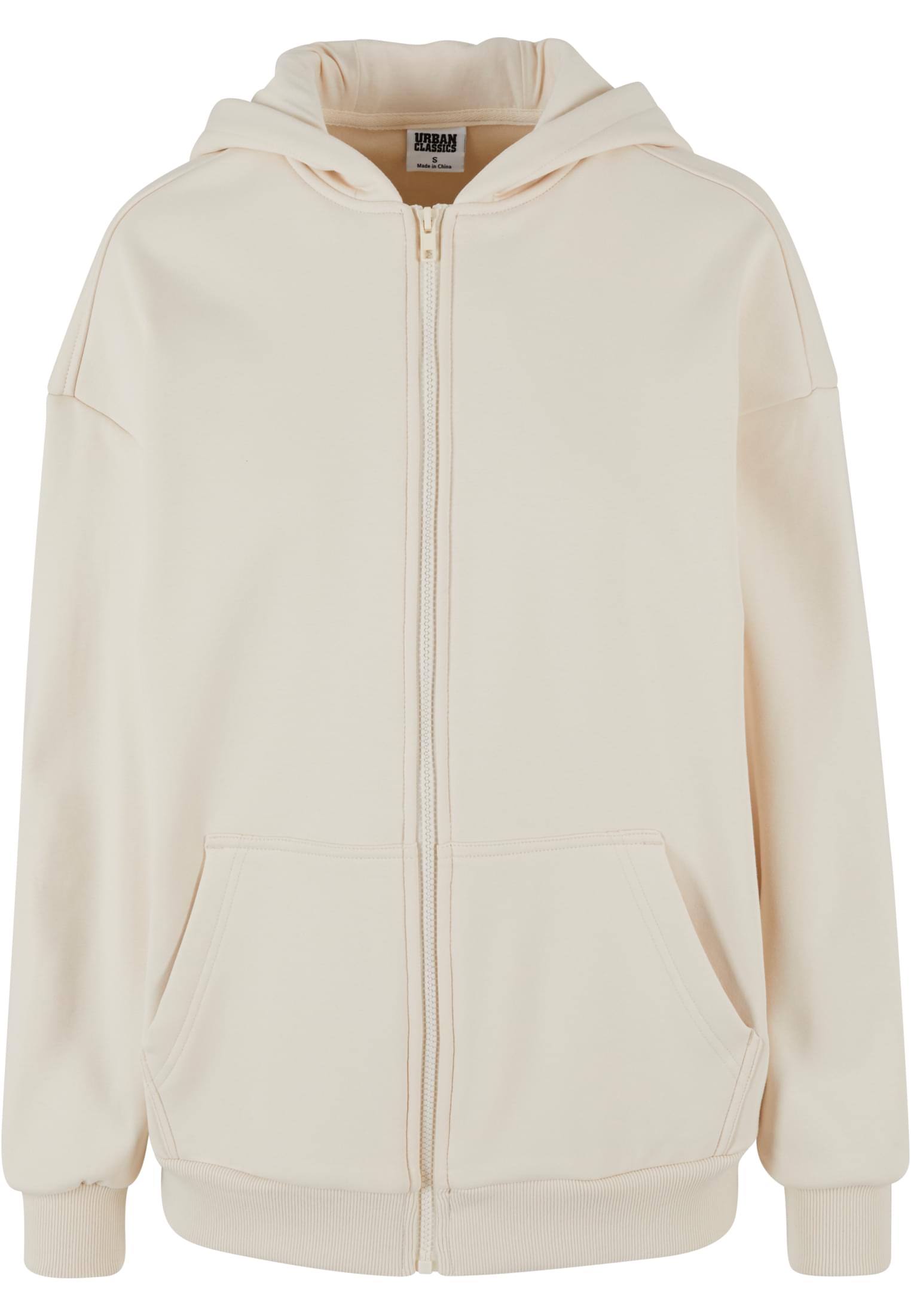 Ladies Cozy Oversized Zip Hoody | whitesand