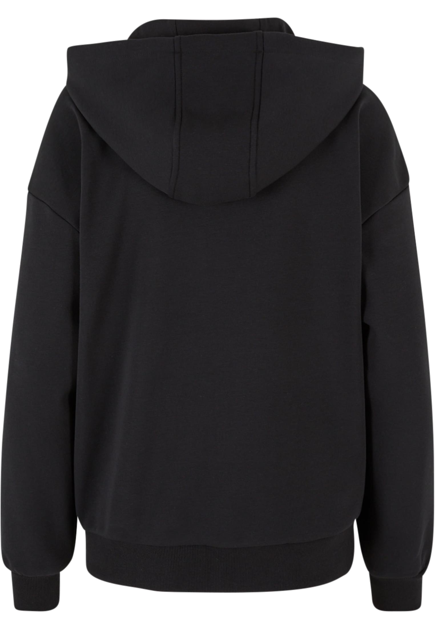 Ladies Cozy Oversized Zip Hoody | black