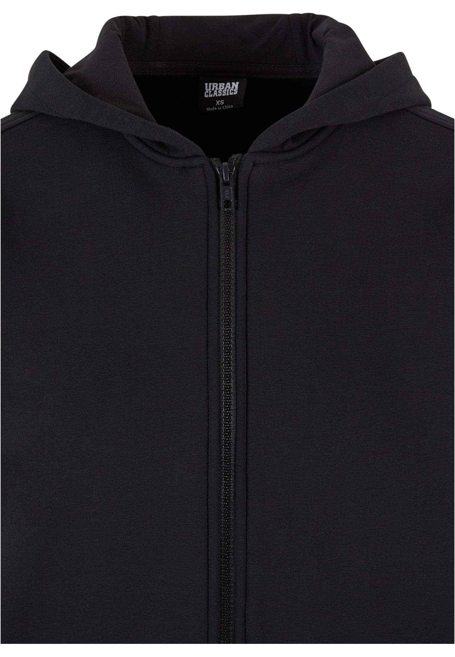 Ladies Cozy Oversized Zip Hoody | black