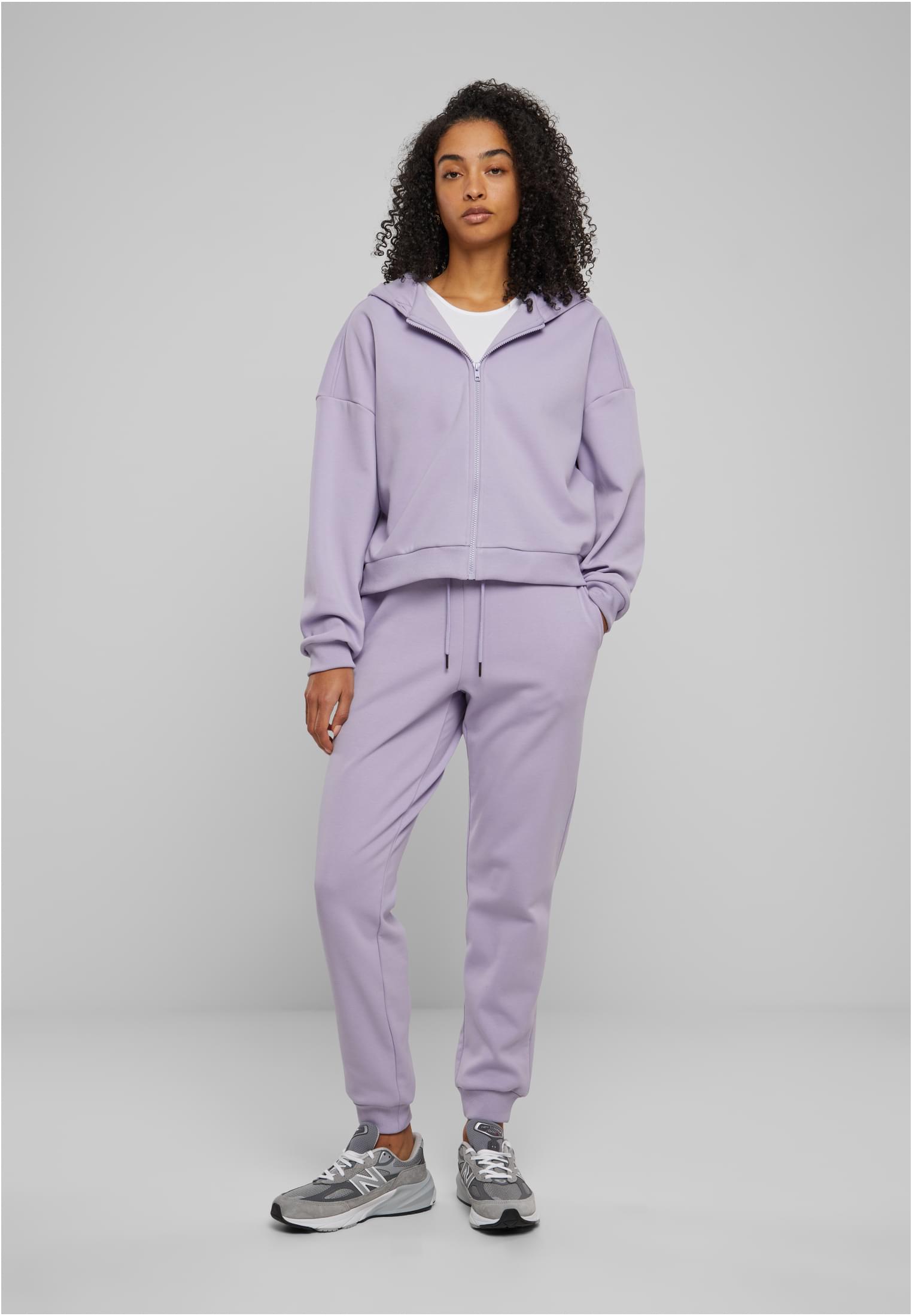 Ladies Cozy Short Zip Hoody | dustylilac