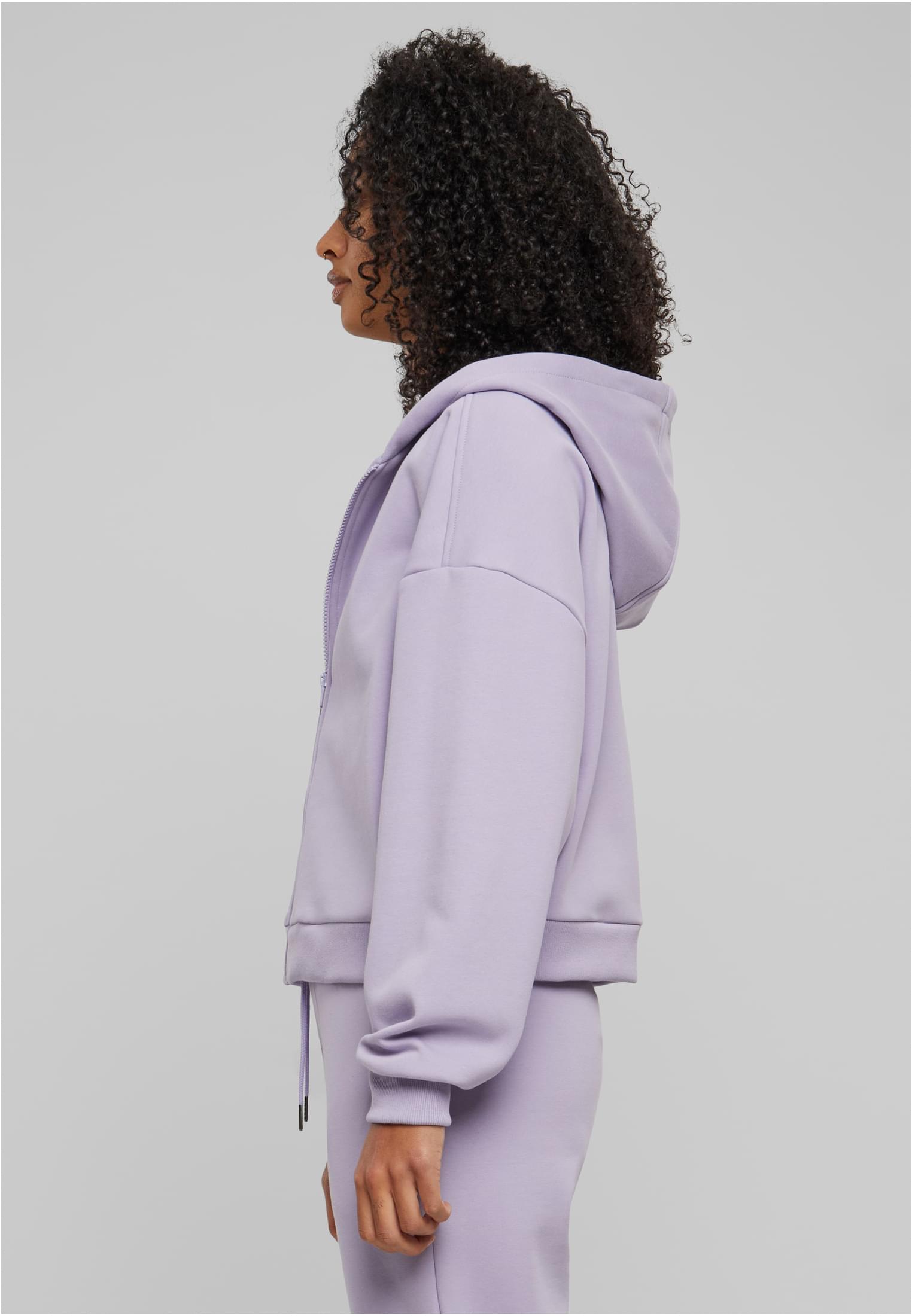 Ladies Cozy Short Zip Hoody | dustylilac