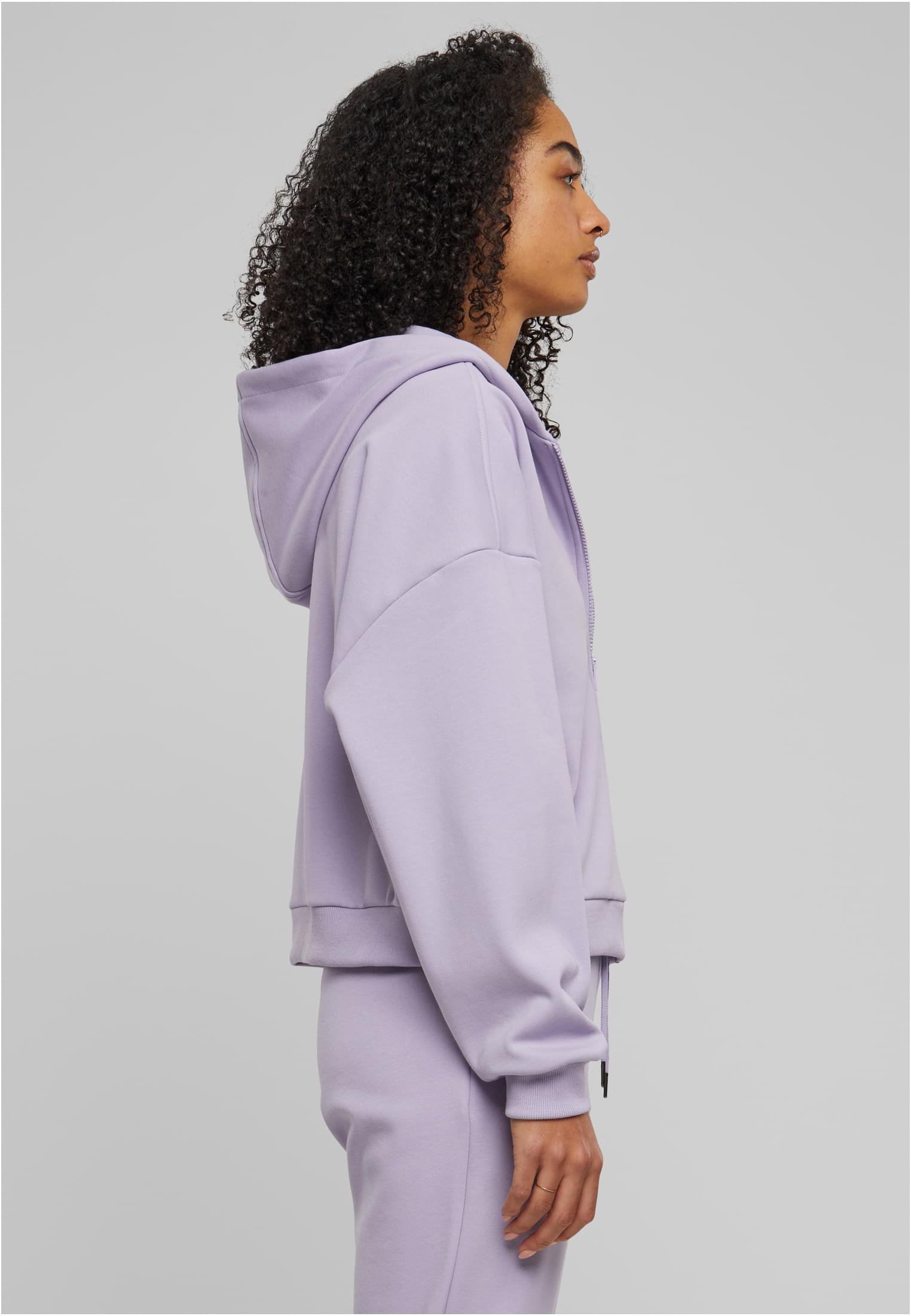 Ladies Cozy Short Zip Hoody | dustylilac