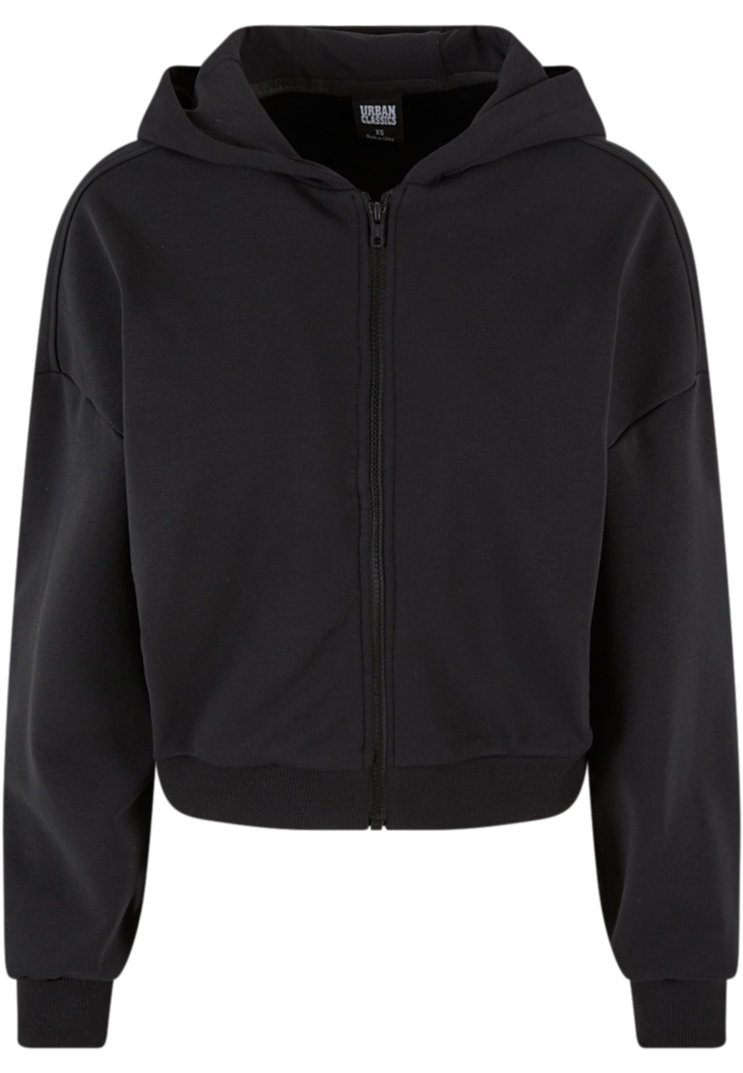 Ladies Cozy Short Zip Hoody | black