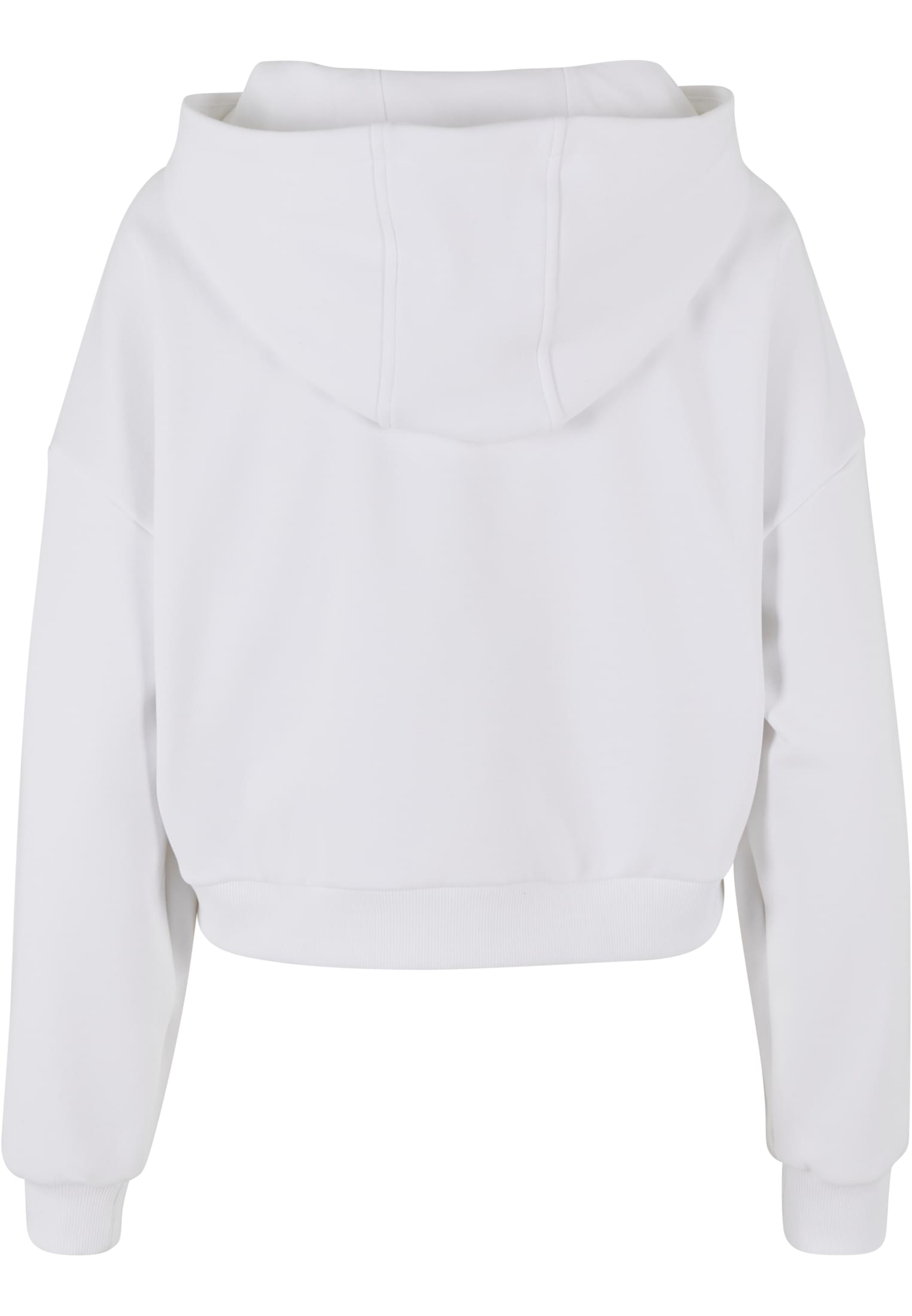 Ladies Cozy Short Zip Hoody | white