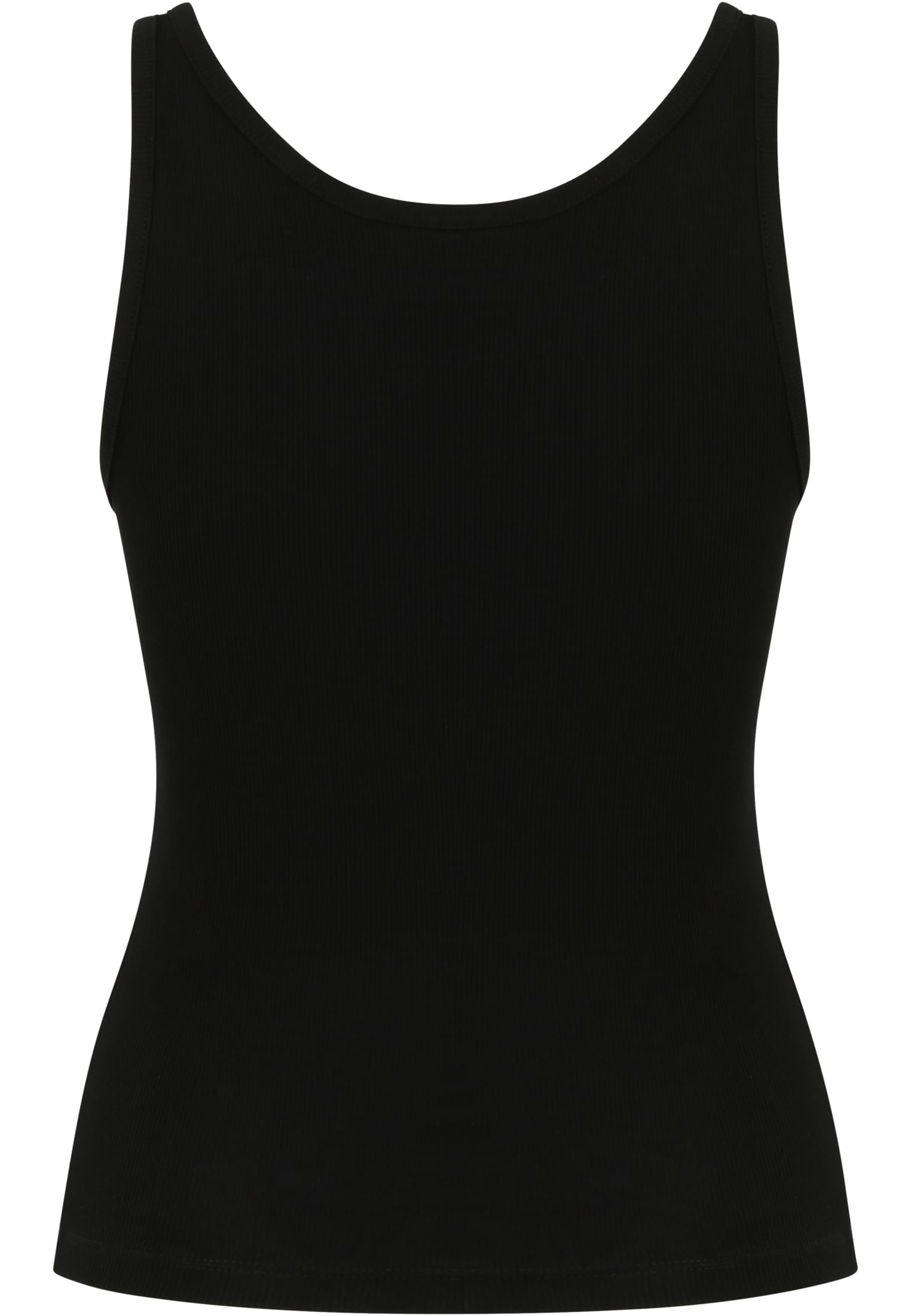 Ladies Organic Basic Rib Top 2-Pack | black+black