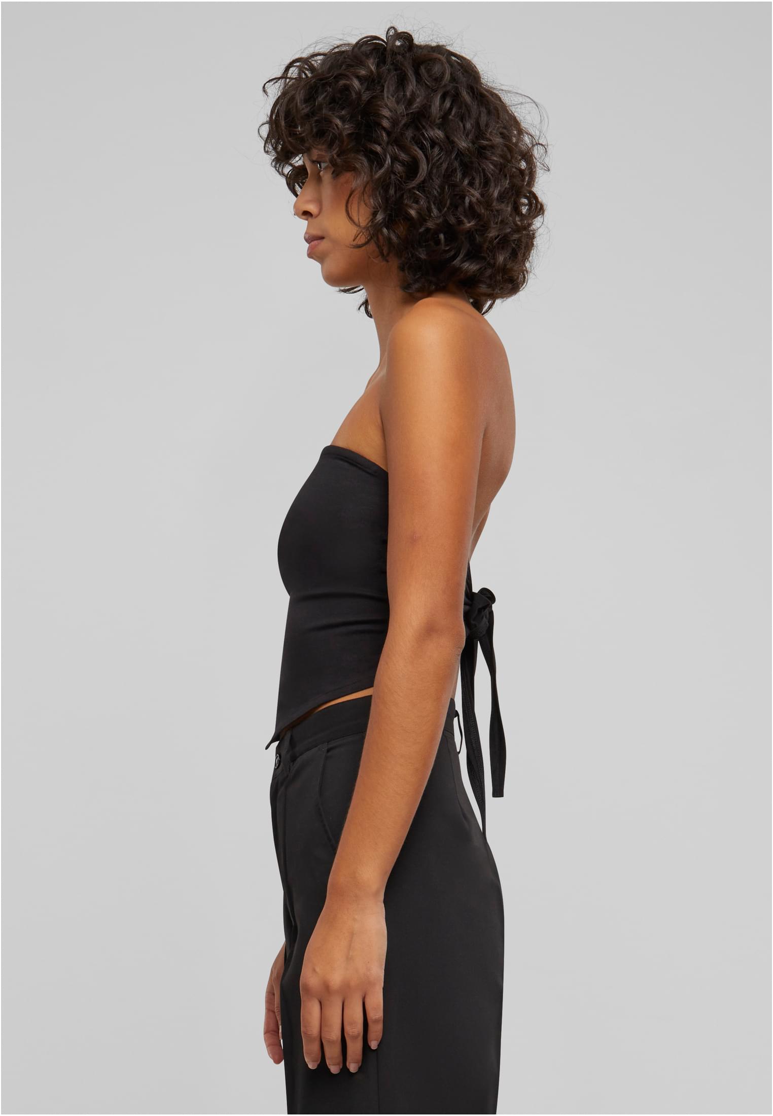 Ladies Knotted Bandeau Top | black